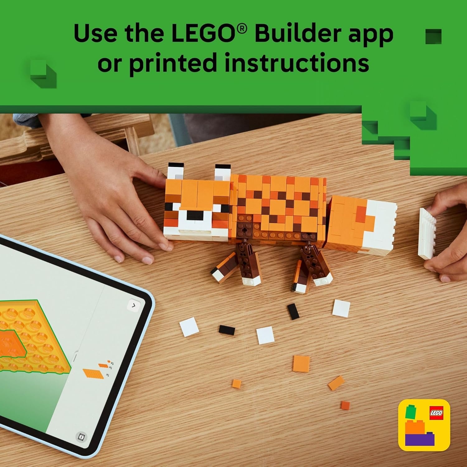 image:imageLEGO Minecraft The Fox Building amp Pretend Play Toy for Boys amp Girls Poseable Video Game Character for Kids Ages 10 Room Decor for Gaming Fans Gift Idea for Birthdays 21588