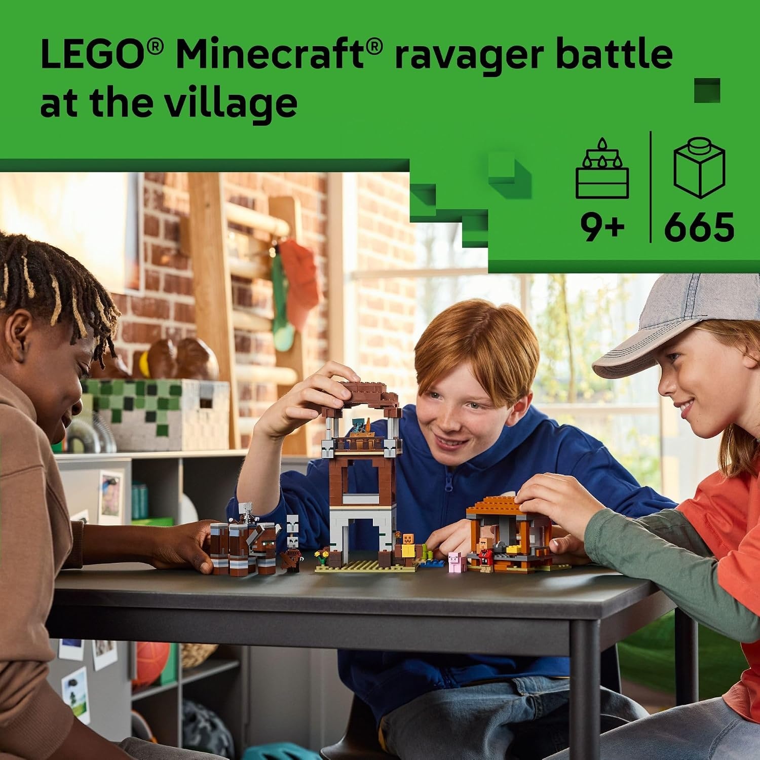 image:imageLEGO Minecraft The Pillager Outpost and Ravager Building Toy Video Game Building Blocks for Kids Boys amp Girls Ages 9 Includes Space Sentinel amp 3 Minifigures Gift Idea for Gamers 21278