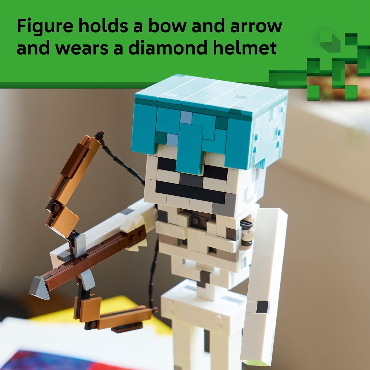 image:imageLEGO Minecraft The Skeleton 21594 Building Toys for Boys amp Girls Ages 10 Display for Bedroom 502 pieces Gift for Gamers