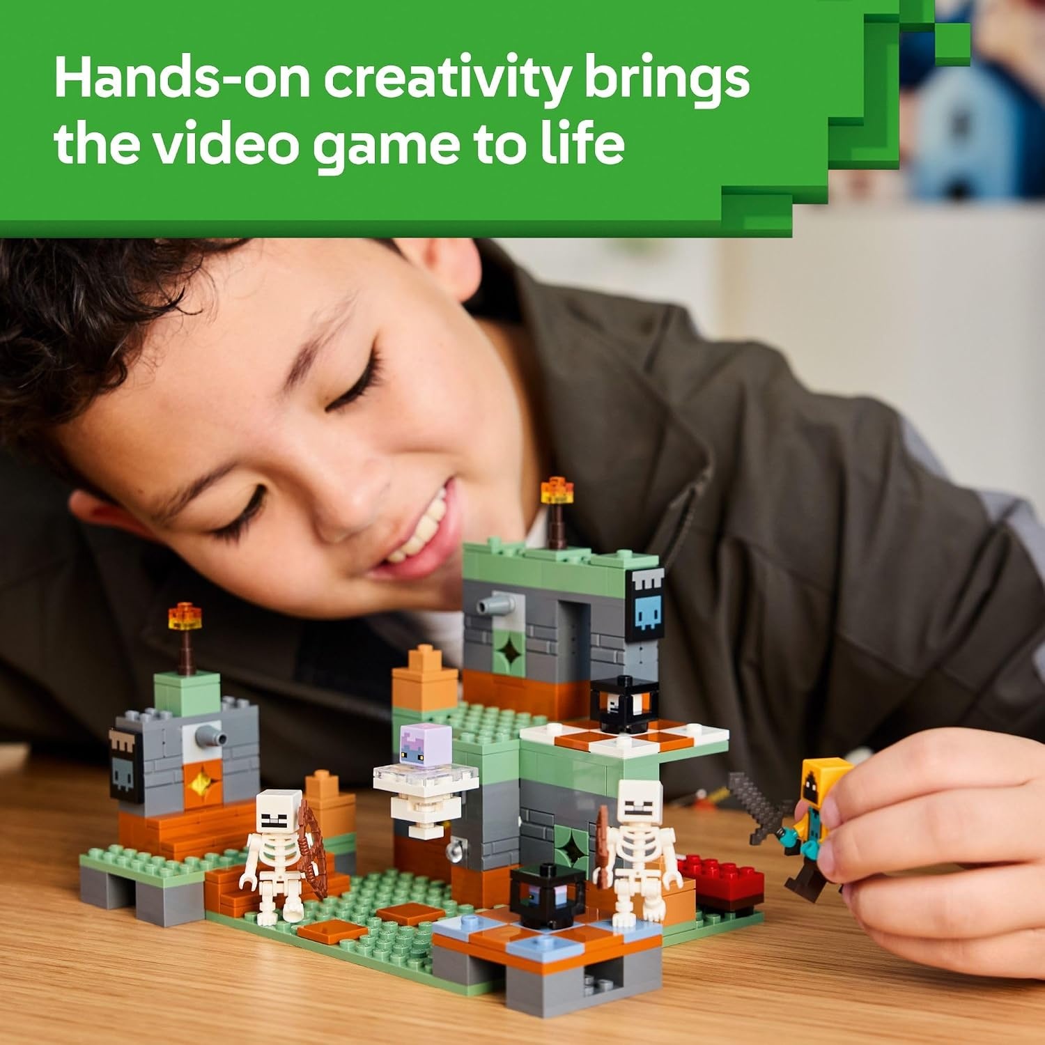 image:imageLEGO Minecraft The Trial Chamber Building Toy Gamer Playset for Kids Girls and Boys Ages 8 Includes Shadow Hoodie Minifigure for Pretend Play Gift Idea for Birthday 21271