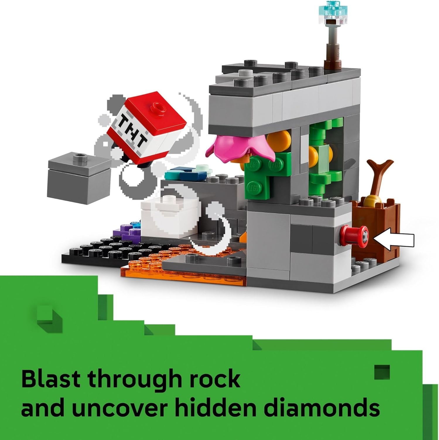 image:imageLEGO Minecraft The Warden Encounter Kids Toy Collectible Building Set for Boys and Girls 7 with Silent Ranger Minifigure Great Birthday Gift for Gamers and Kids Who Love Minecraft Toys 21274