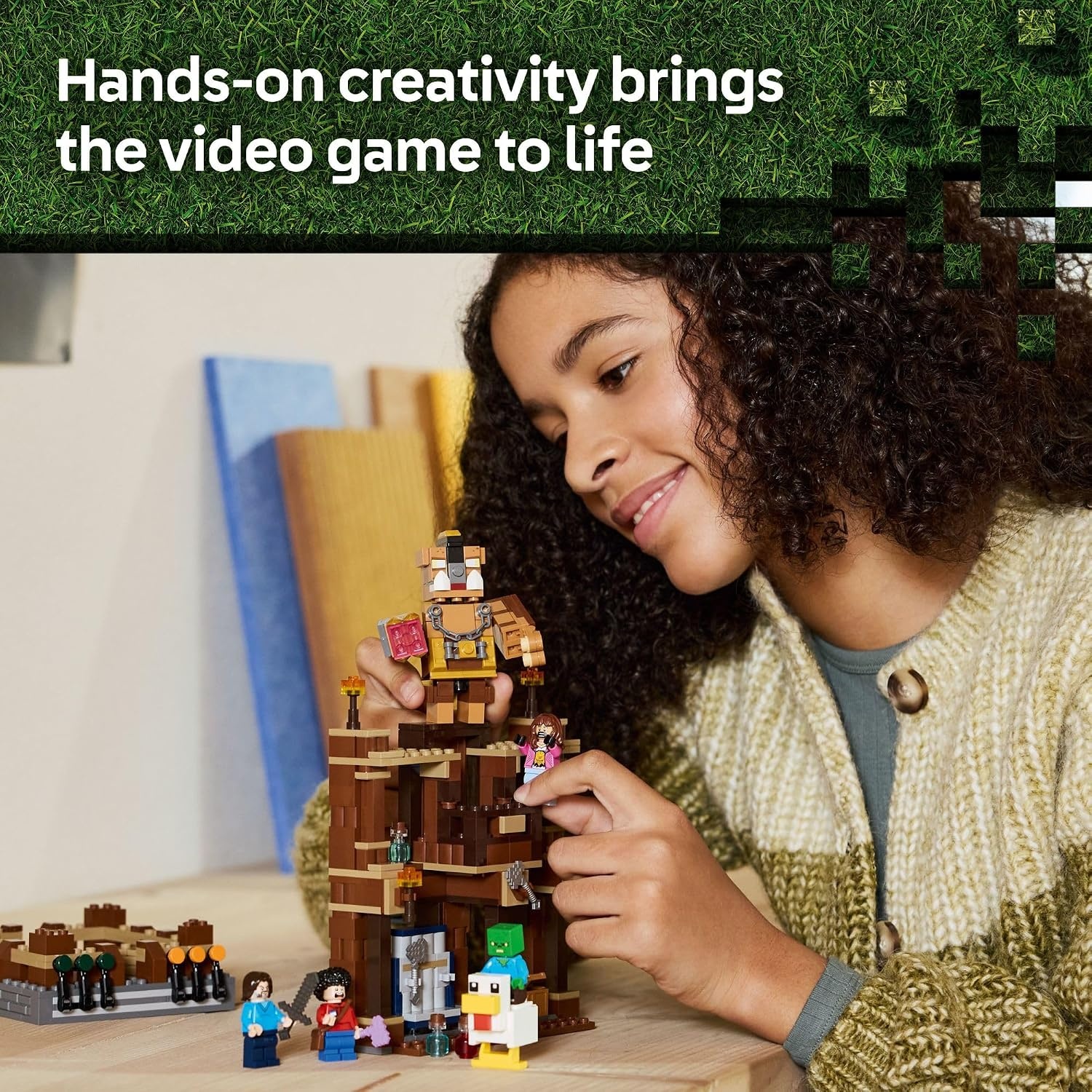 image:imageLEGO Minecraft Woodland Mansion Fighting Ring Building Toy for Kids Age 10 Includes Steve Garrett amp Henry Minecraft Figures Plus a Chicken Jockey amp More Birthday Gift Idea for Fans 21272