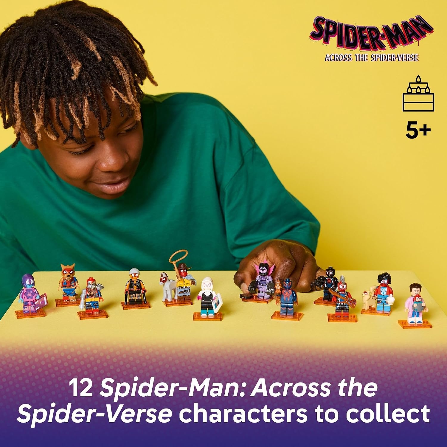 image:imageLEGO Minifigures SpiderMan Across The SpiderVerse 6 Pack SpiderMan Toys for Boys amp Girls Ages 5 Pretend Play Action Figures for Kids Gift for Birthdays 66797