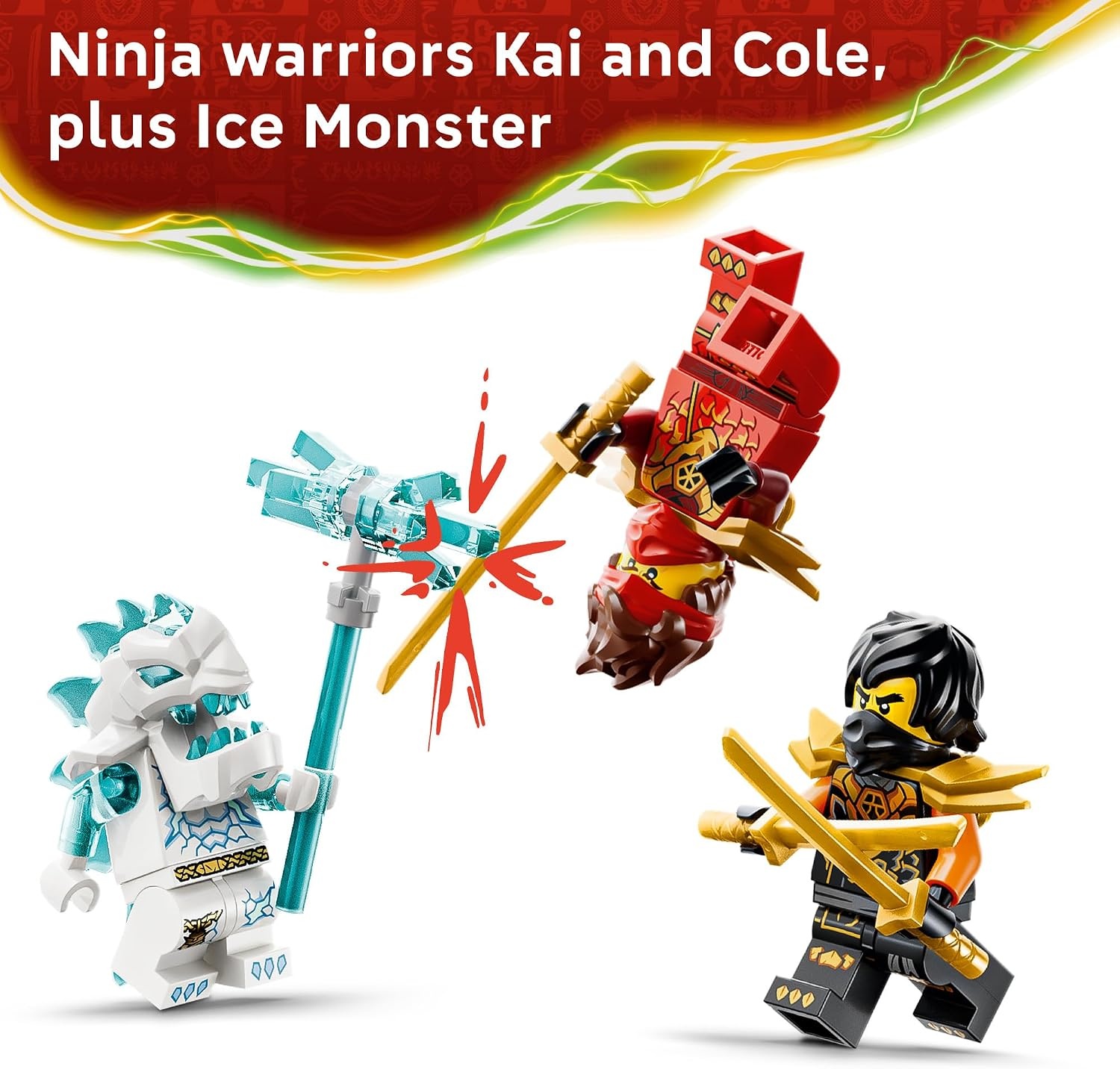 image:imageLEGO NINJAGO Kai and Coles Combiner Vehicles 71864 Building Toys for Boys amp Girls Ages 7 Toy Car amp Motorcycle for Pretend Play 3 Minifigures 394 pieces Gift for Birthdays