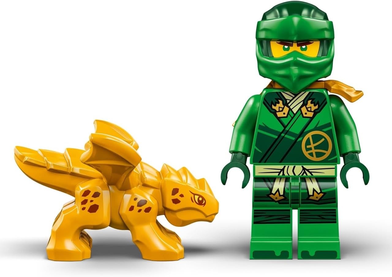 image:imageLEGO NINJAGO Lloyds Green Forest Dragon Toy Pretend Play Building Toy for Boys and Girls Ages 6 Birthday Gift for Kids Dragon Figurine with 2 Minifigures for Kids 71829