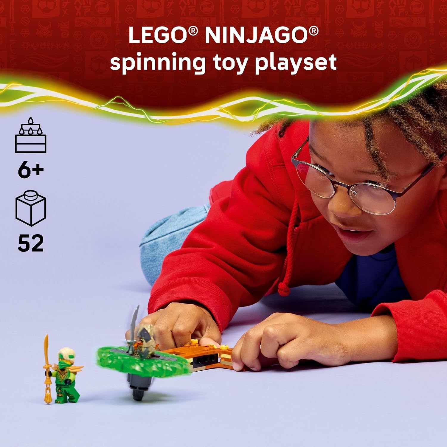 image:imageLEGO NINJAGO Loyd vs Earth Monster Spinner Building Toy for Boys amp Girls Ninja Toy Figures amp Playset for Kids Ages 6 Includes 2 Minifigures for Pretend Play Gift Idea for Birthdays 71850