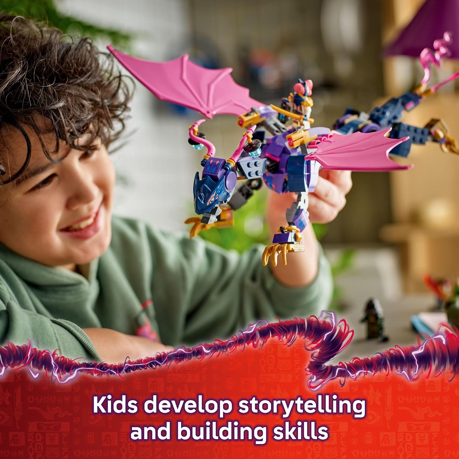 image:imageLEGO NINJAGO Rontu the Master Dragon Building Toy Dragons Rising Model Building Kit for Boys amp Girls Ages 7 Kids Toy W 4 Ninja Minifigures amp Dragon Figurine Gift Idea for Birthdays 71842
