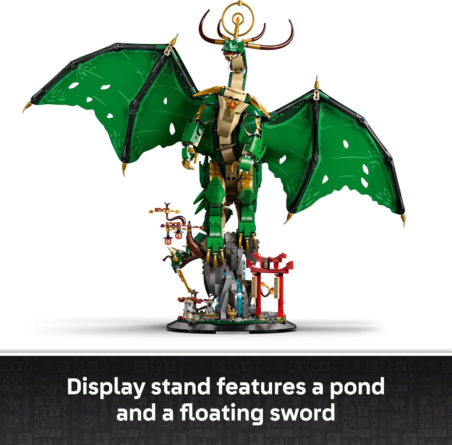 image:imageLEGO NINJAGO The Guardian Dragon Model Building Kit from Legends Monstrosity Series Room Decor for Teens Includes Master Wu Minifigure Gift for Teenage Boys Girls and Fans Ages 14 71847