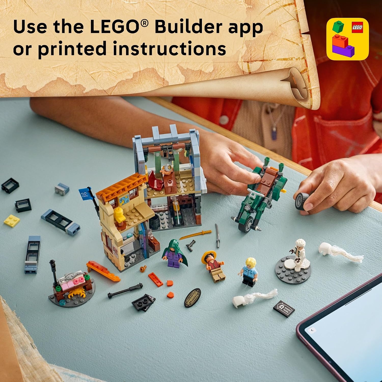 image:imageLEGO ONE PIECE Showdown with Captain Smoker 75642 Building Toys for Boys amp Girls Ages 9 Playset for Pretend Play 3 Character Minifigures 547 pieces Gift for Birthdays