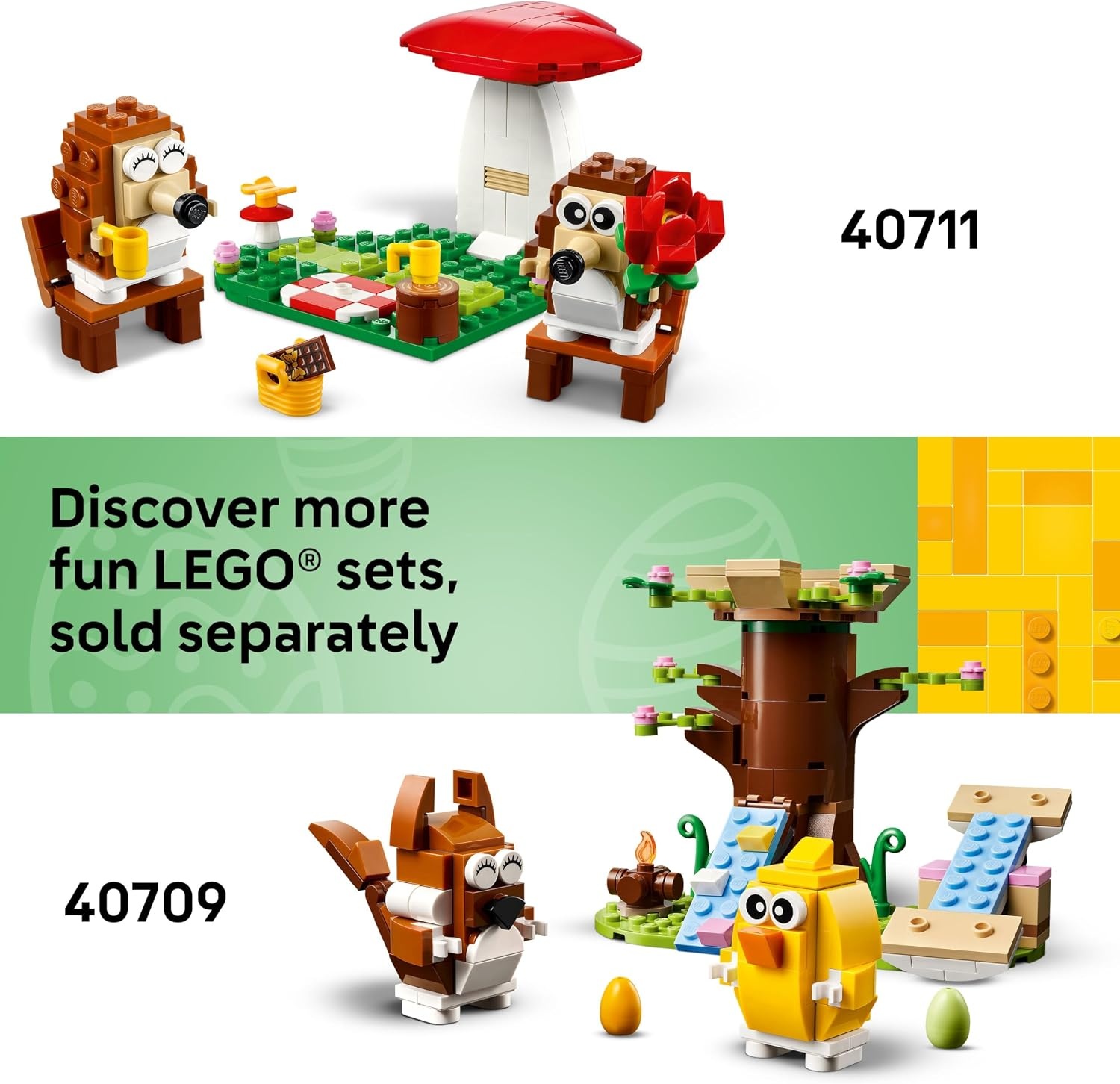 image:imageLEGO Spring Animal Playground Building Toy Pretend Play Set with Squirrel and Bird Figure for Boys and Girls Ages 8 Gift Idea for Easter and Kids Birthdays 40709