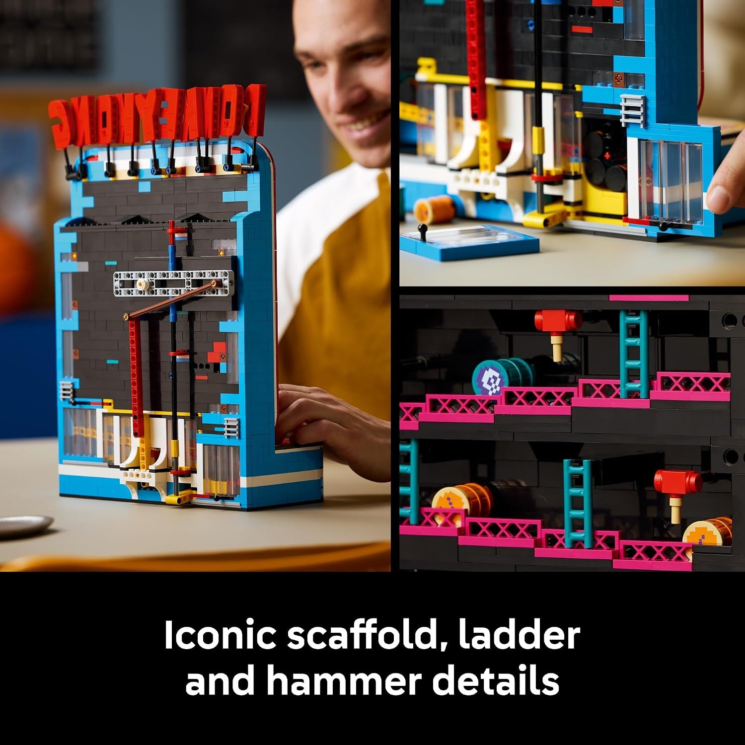 image:imageLEGO Super Mario Donkey Kong Arcade 72051 Collectible Building Set for Adults Ages 18 Retro Arcade Decor Working Levers amp Joystick 1371 pieces Gift for Gamers