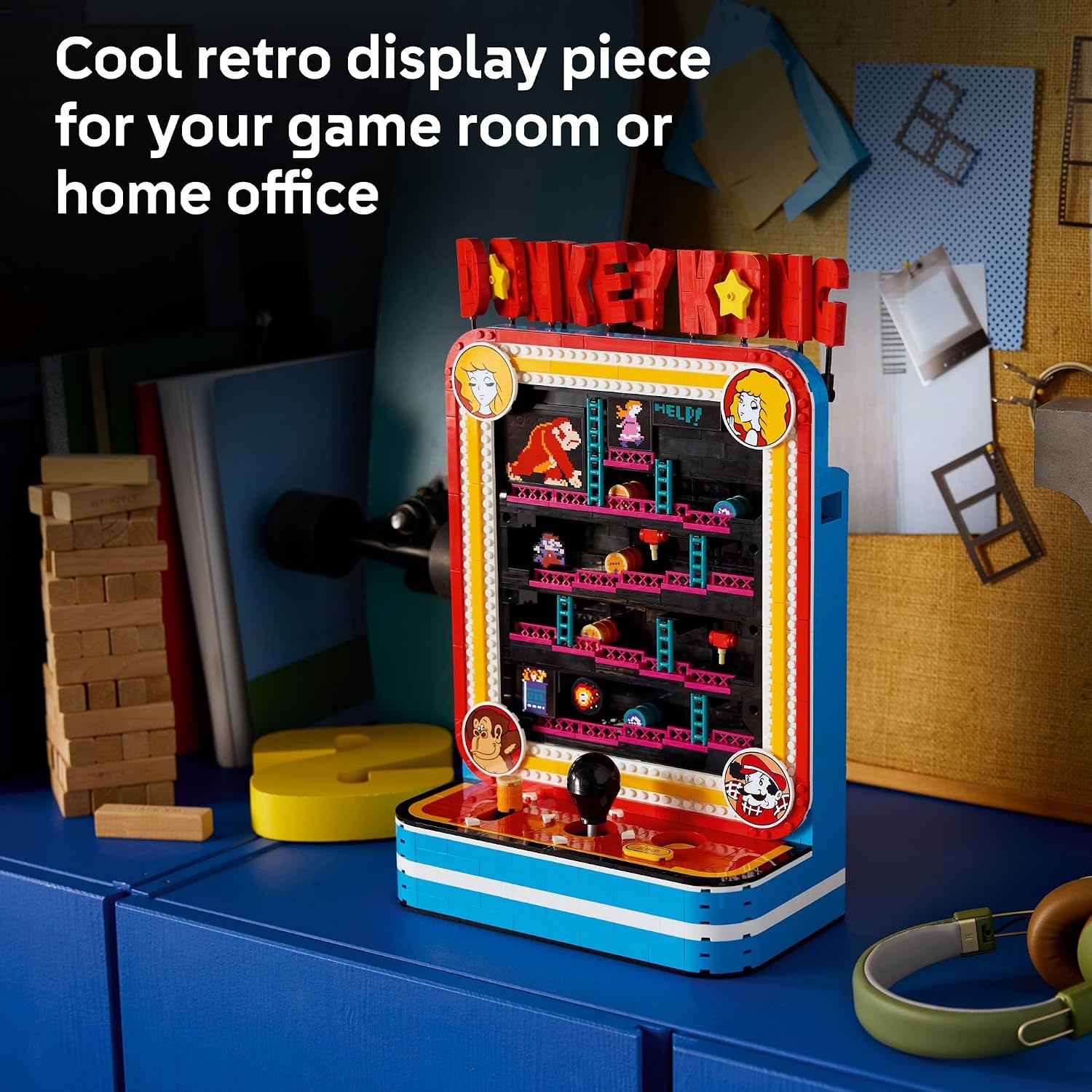 image:imageLEGO Super Mario Donkey Kong Arcade 72051 Collectible Building Set for Adults Ages 18 Retro Arcade Decor Working Levers amp Joystick 1371 pieces Gift for Gamers