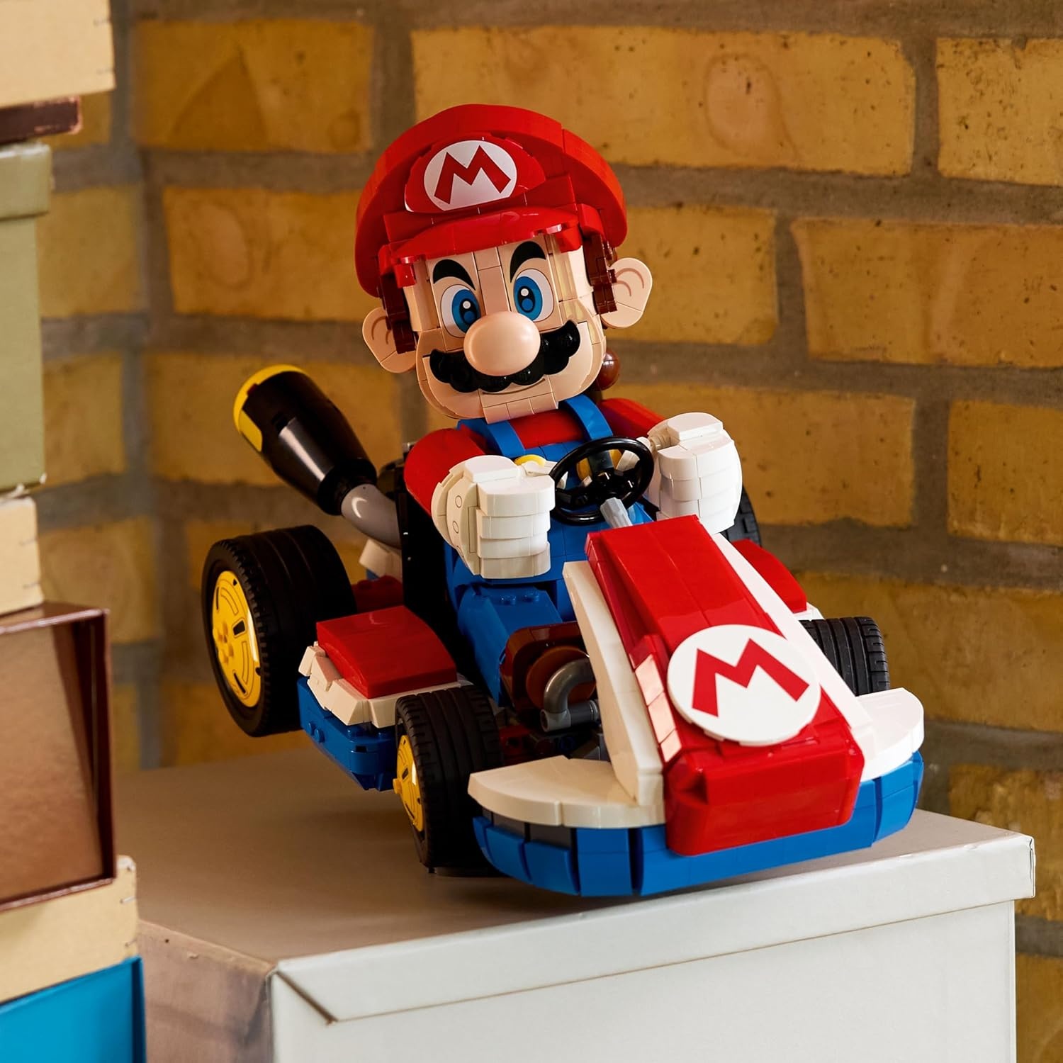 image:imageLEGO Super Mario Mario Kart Mario amp Standard Kart Building Set for Adults DIY Book Shelf amp Room Decor for Men amp Women Ages 18 Birthday Gift Idea for Adult Gamers 72037