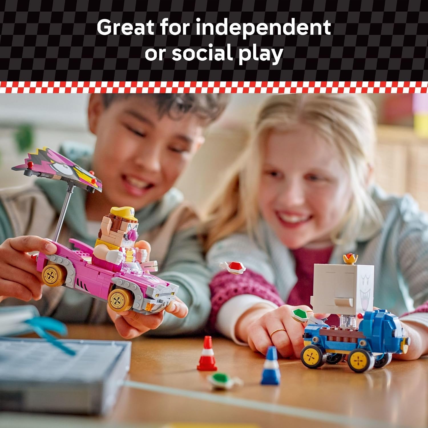 image:imageLEGO Super Mario Mario Kart Wario amp King Boo Building Toy for Kids Buildable Car Toys WDrifting Action for Boys amp Girls Ages 8 Pretend Play Gift Idea for Birthdays amp Any Gaming Fans 72038