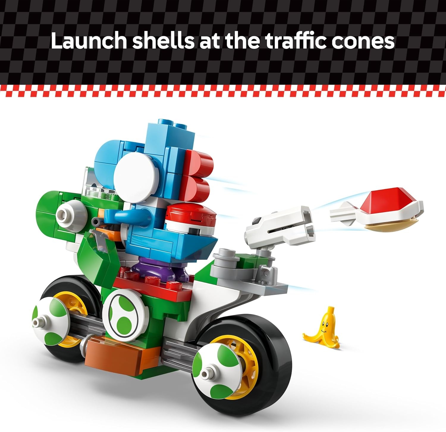 image:imageLEGO Super Mario Mario Kart Yoshi Bike Building Toy Set for Kids Boys and Girls Ages 7 Mario Kart Toy for Fans with Blue Yoshi Gift Idea for Birthdays 72031