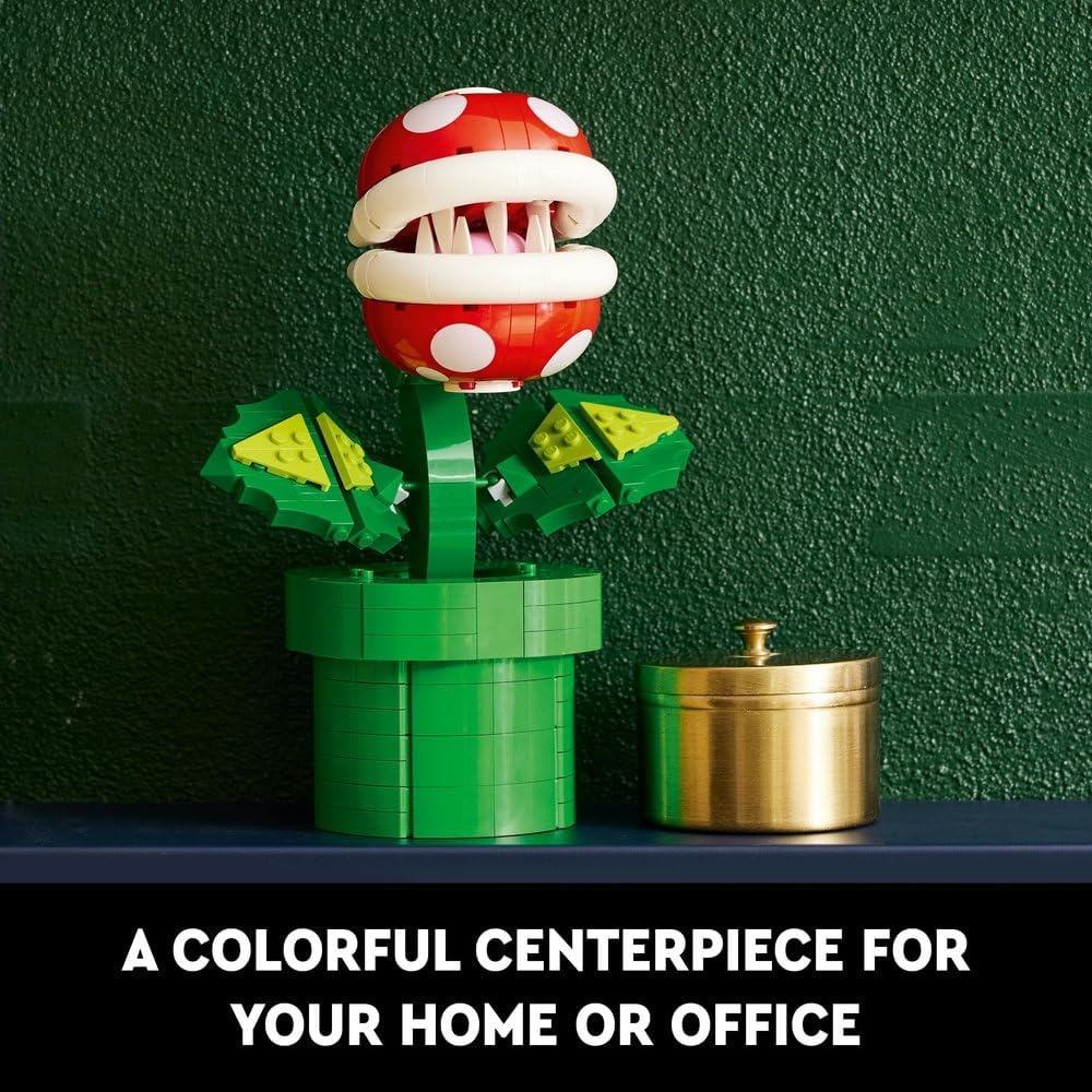 image:imageLEGO Super Mario Piranha Plant Building Sets for Adults Mario Collectible for Men amp Women Ages 18 Years Gift for Birthdays Bedroom Home Office or Book Shelf Decor 71426Multicoloured