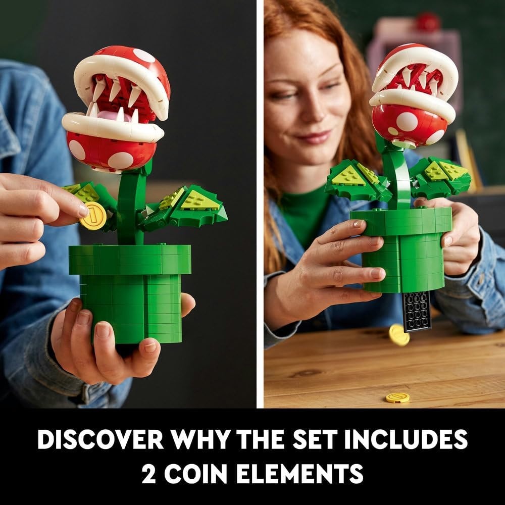 image:imageLEGO Super Mario Piranha Plant Building Sets for Adults Mario Collectible for Men amp Women Ages 18 Years Gift for Birthdays Bedroom Home Office or Book Shelf Decor 71426Multicoloured