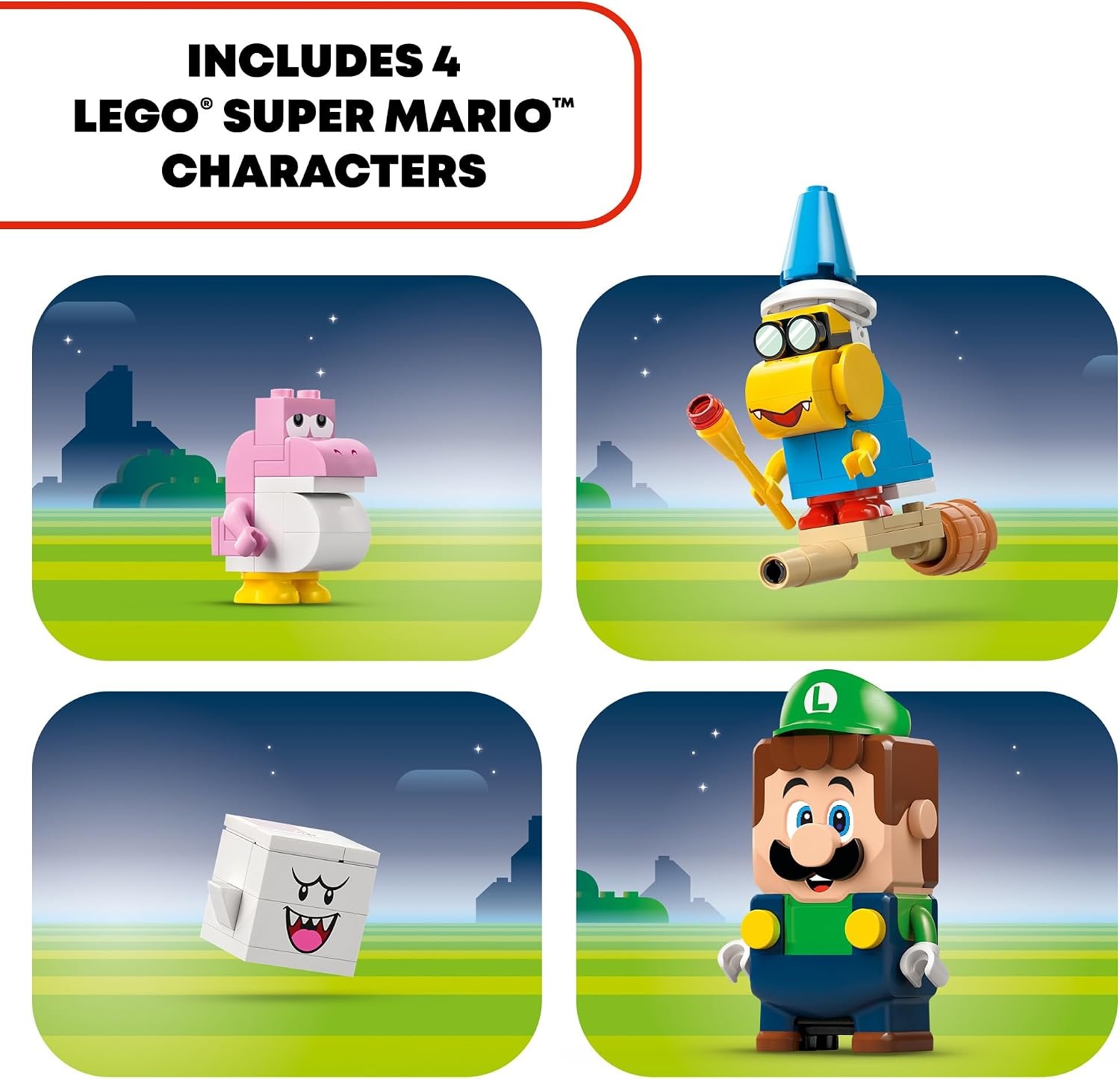 image:imageLEGO Super Mario Super Mario Adventures with Interactive Luigi Toy Building Toys for Kids Boys amp Girls Ages 6 Nintendo Birthday Gift Idea with 4 Figures 71440