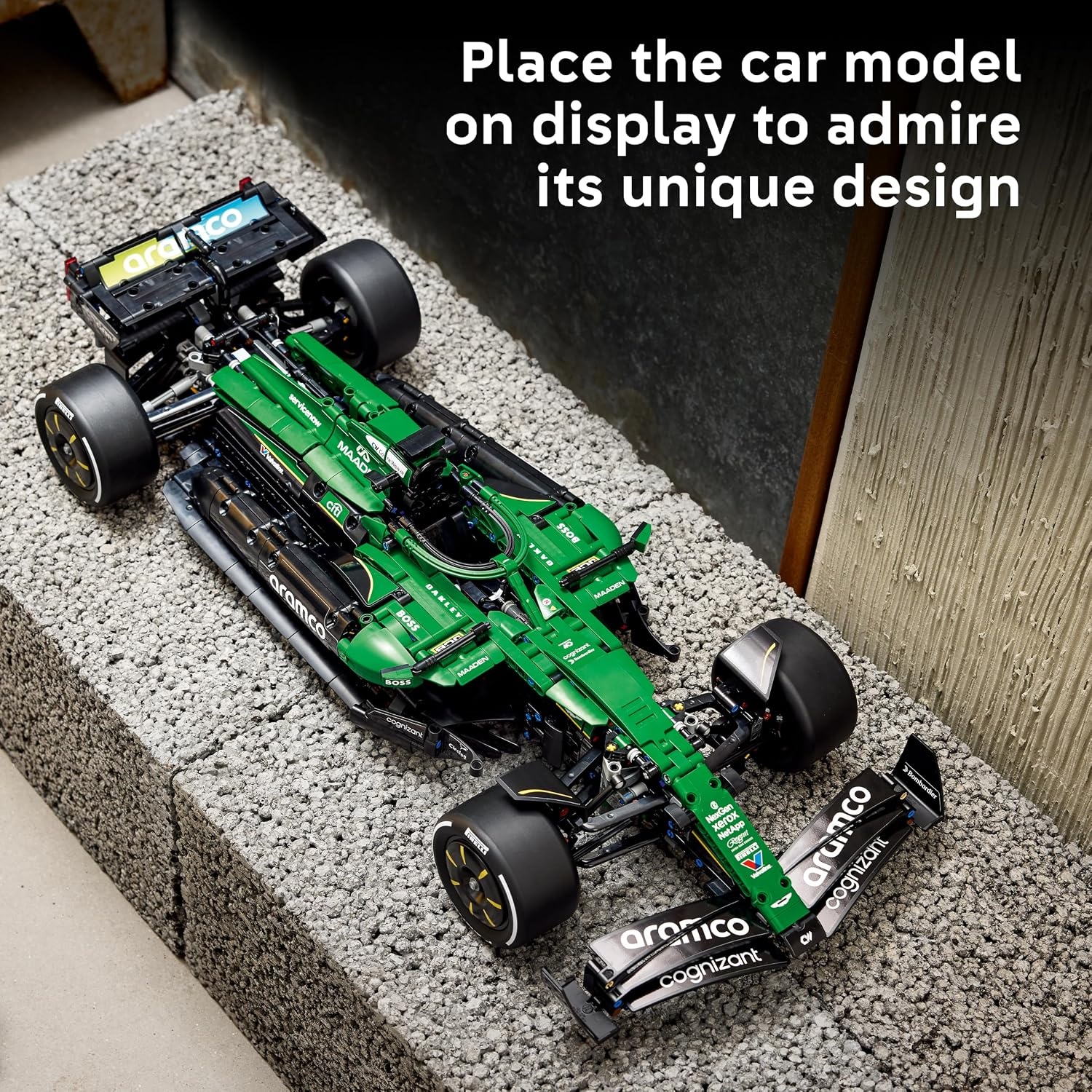 image:imageLEGO Technic Aston Martin Aramco AMR25 F1 Car Building Set for Adults Ages 18 Model Car Kit with Detailed Features Bedroom or Desk Decor Gift for Men amp Women 42240