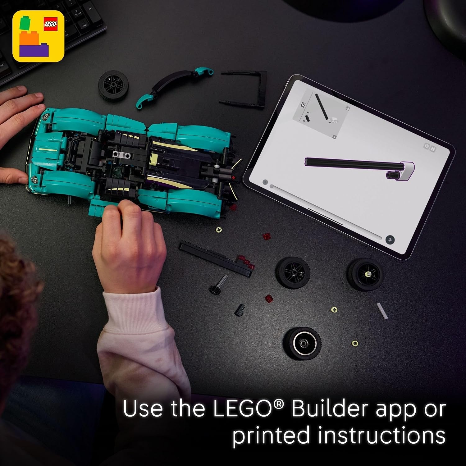 image:imageLEGO Technic Aston Martin Valkyrie Toy Car Kids Model Kit Toy for Boys and Girls Ages 9 Vehicle Building Set for Pretend Play amp STEM Learning Sports Car Gift Idea for Birthdays 42208
