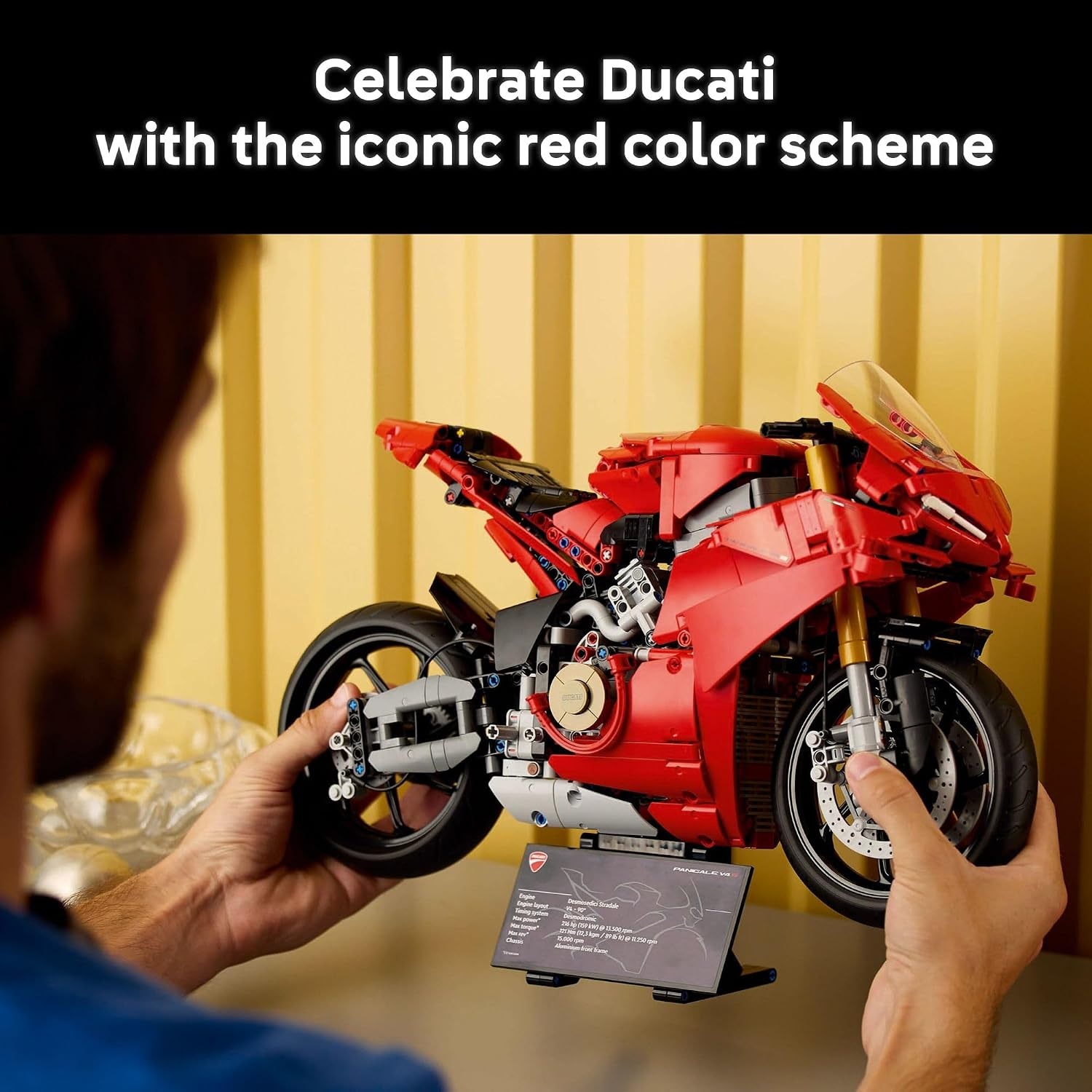 image:imageLEGO Technic Ducati Panigale V4 S Motorcycle Toy Building Set for Adults Men amp Women Ages 18 Gift for Birthdays 42202