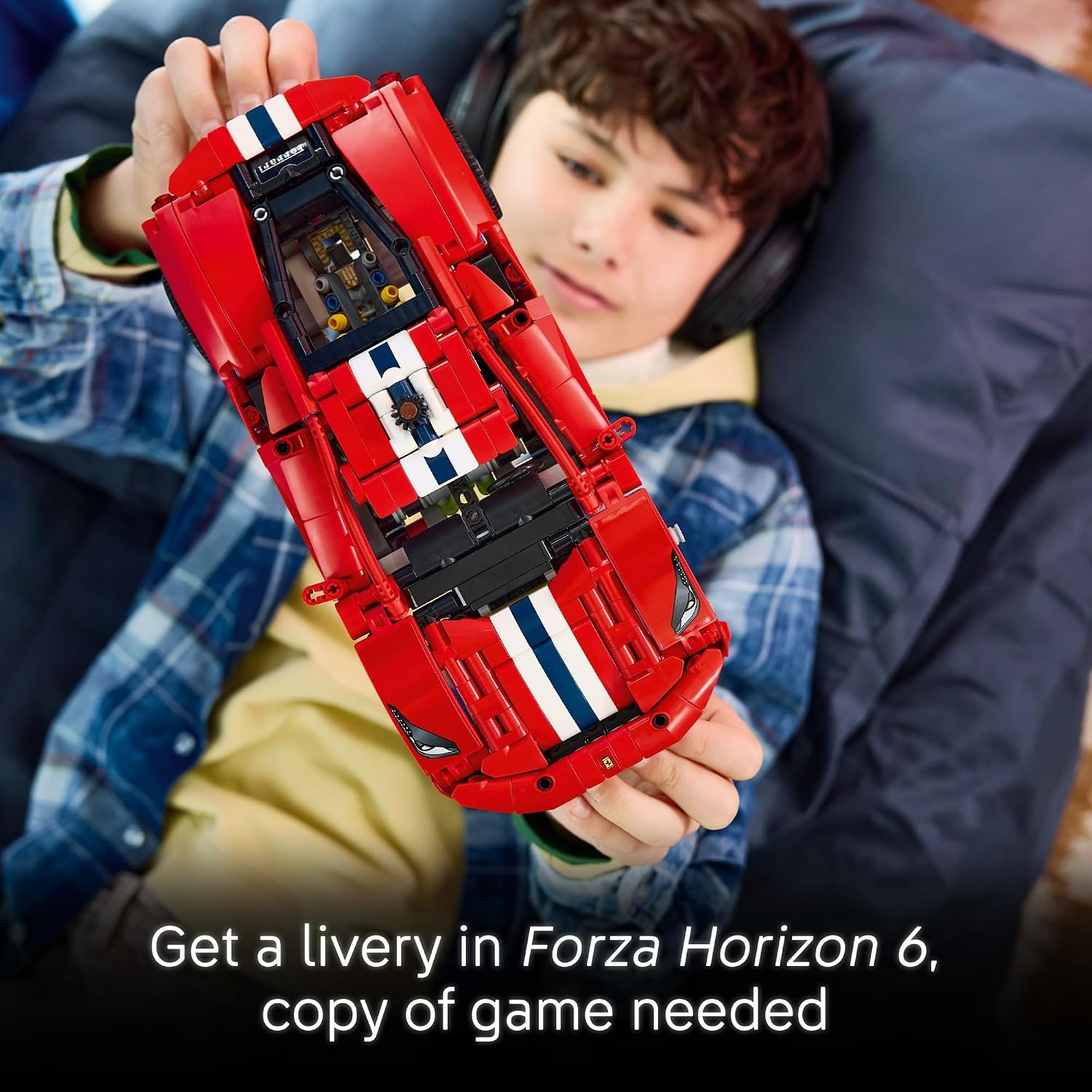image:imageLEGO Technic Ferrari 488 Pista Car 42235 Building Toys for Boys amp Girls Ages 9 Toy Car for Display for Bedroom or Book Shelf 882 pieces Gifts for Kids