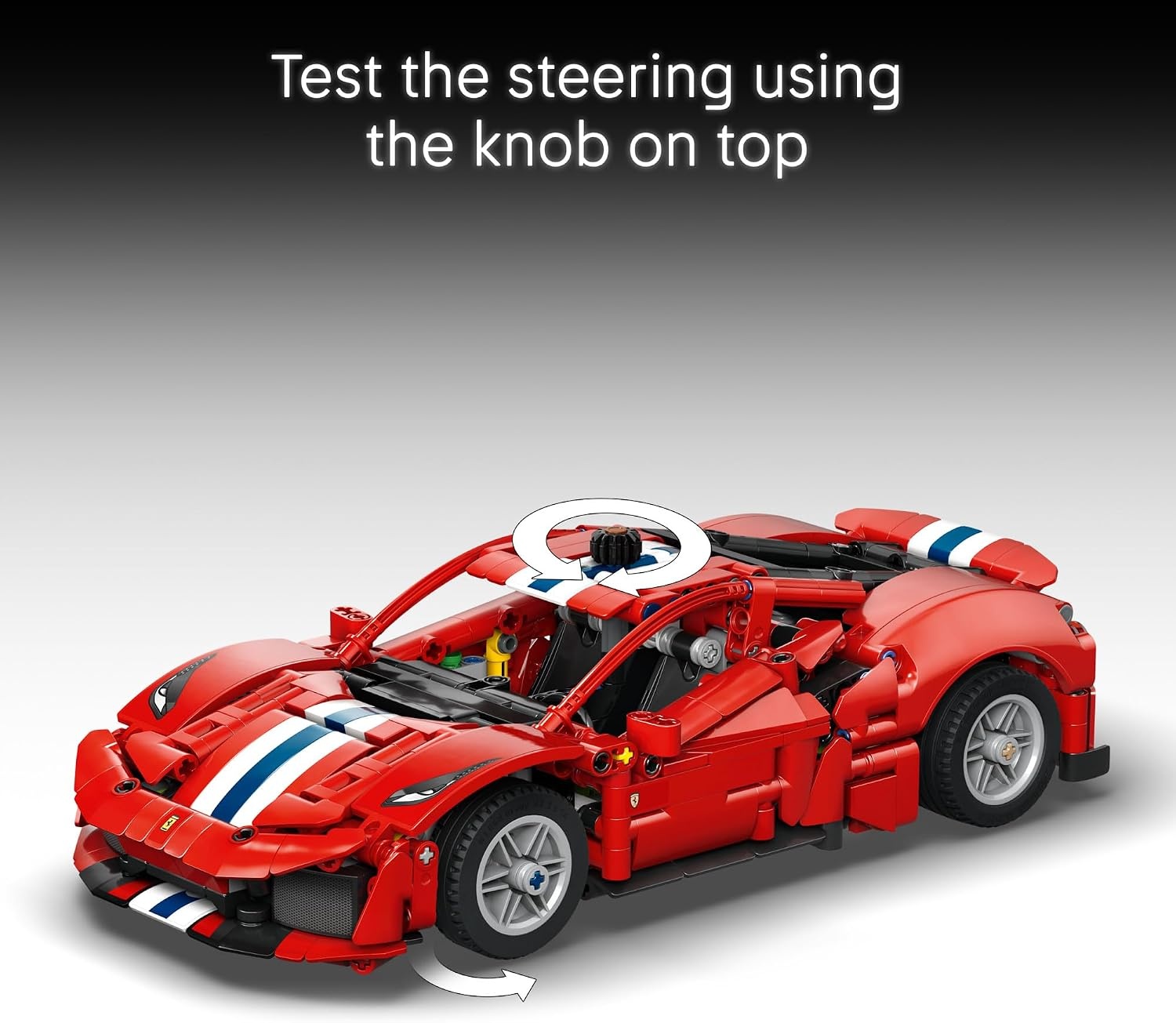 image:imageLEGO Technic Ferrari 488 Pista Car 42235 Building Toys for Boys amp Girls Ages 9 Toy Car for Display for Bedroom or Book Shelf 882 pieces Gifts for Kids