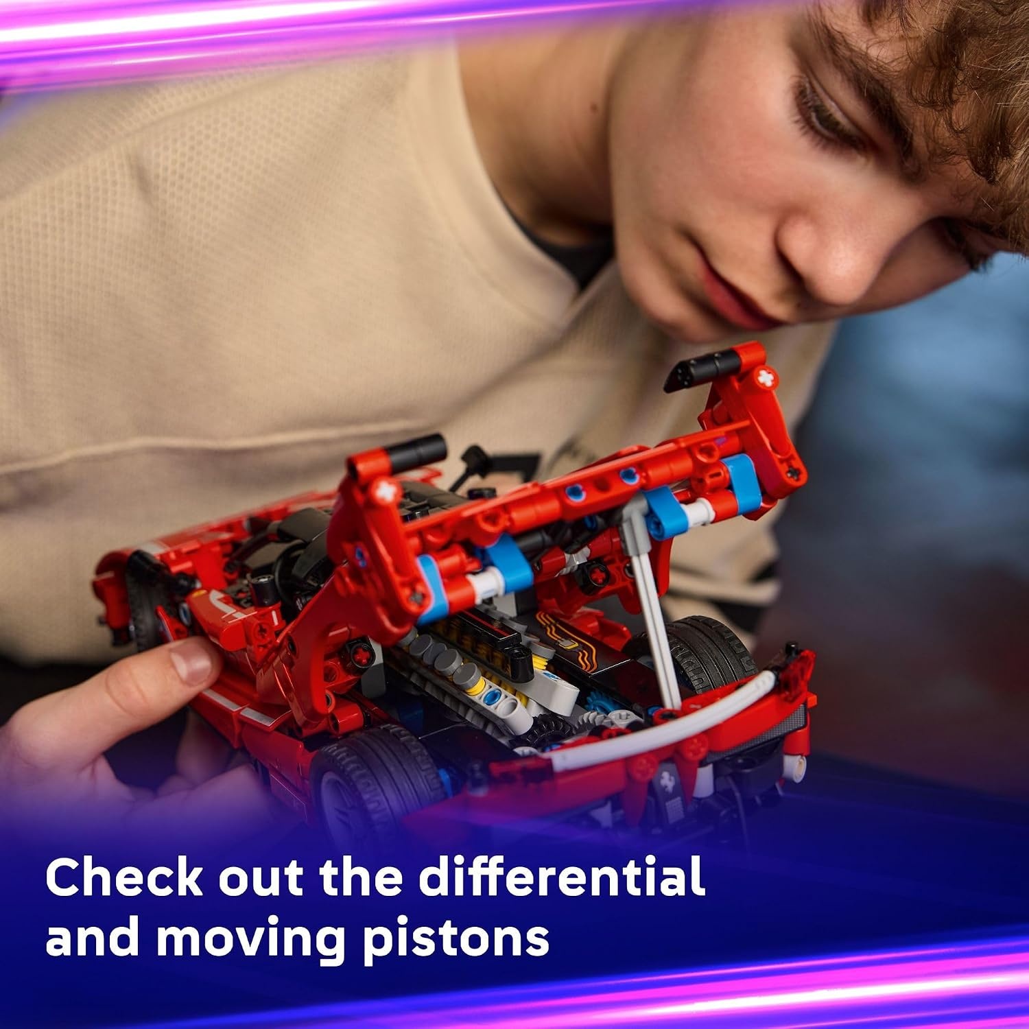 image:imageLEGO Technic Ferrari FXX K Toy Car Building Toy for Girls amp Boys Ages 10 Cool Birthday Gift for Kids Race Car Model for Play amp Display 42212
