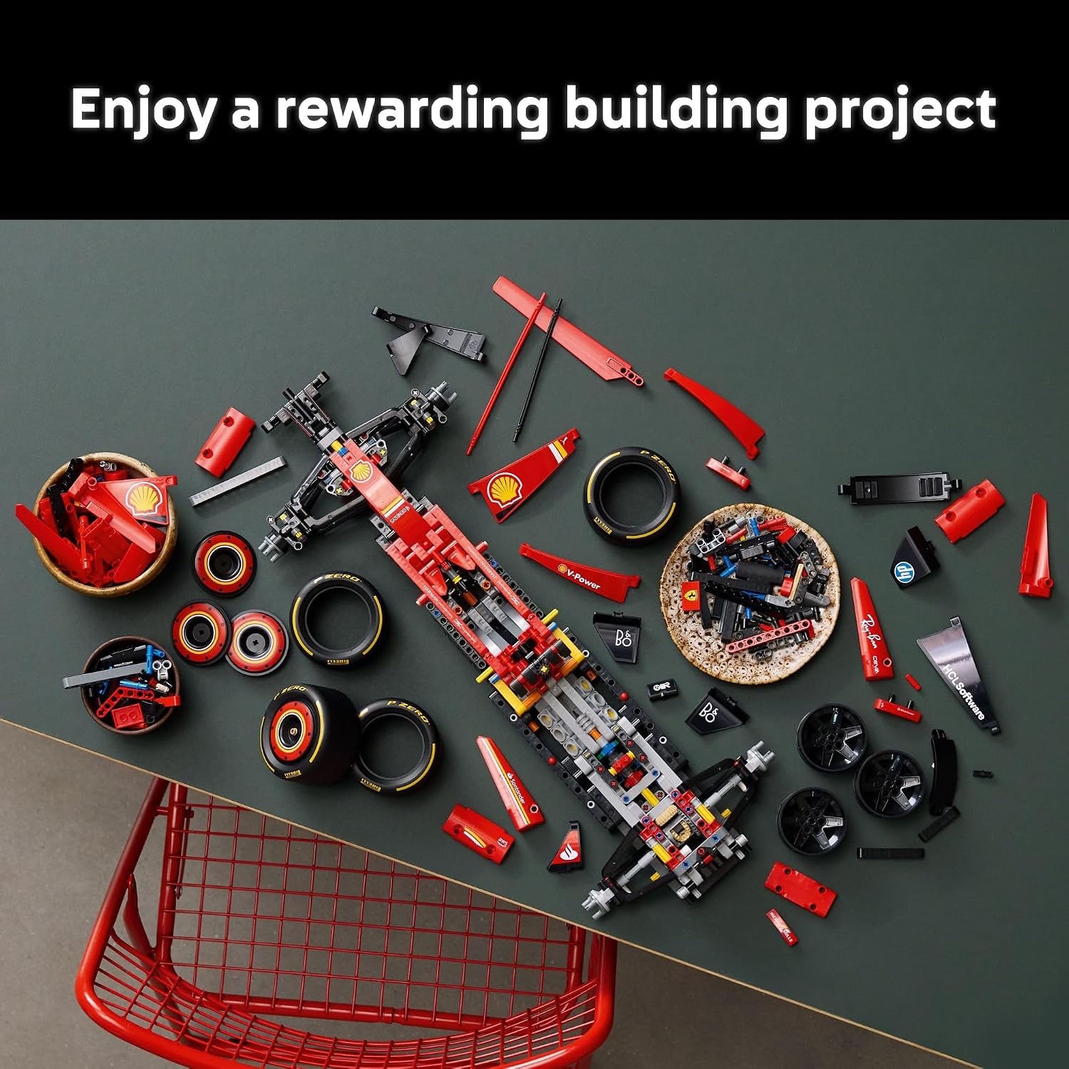 image:imageLEGO Technic Ferrari SF24 F1 Model Car Kit Building Set for Adults Ages 18 with Realistic Features Ferrari DIY Craft for Display Gift Idea for F1 Fans 42207