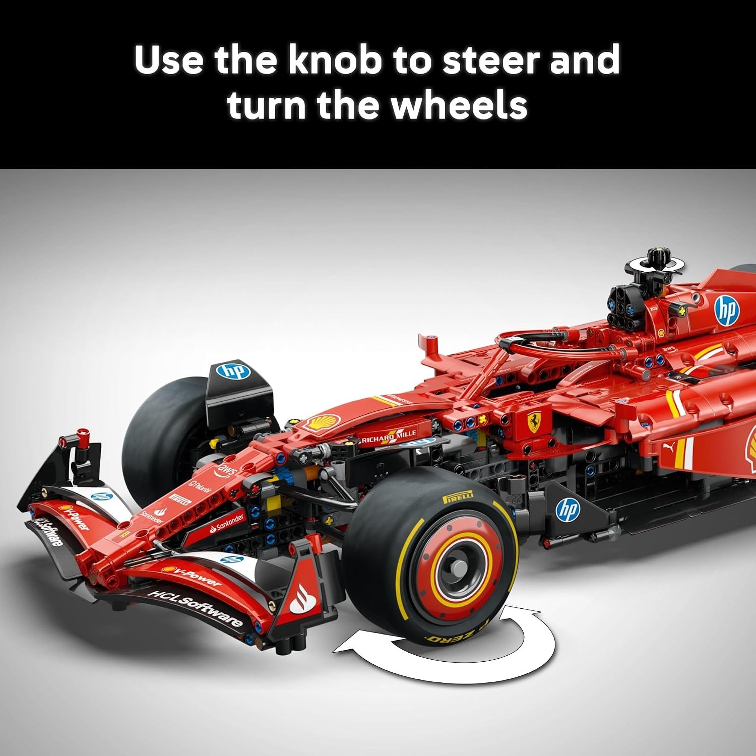 image:imageLEGO Technic Ferrari SF24 F1 Model Car Kit Building Set for Adults Ages 18 with Realistic Features Ferrari DIY Craft for Display Gift Idea for F1 Fans 42207