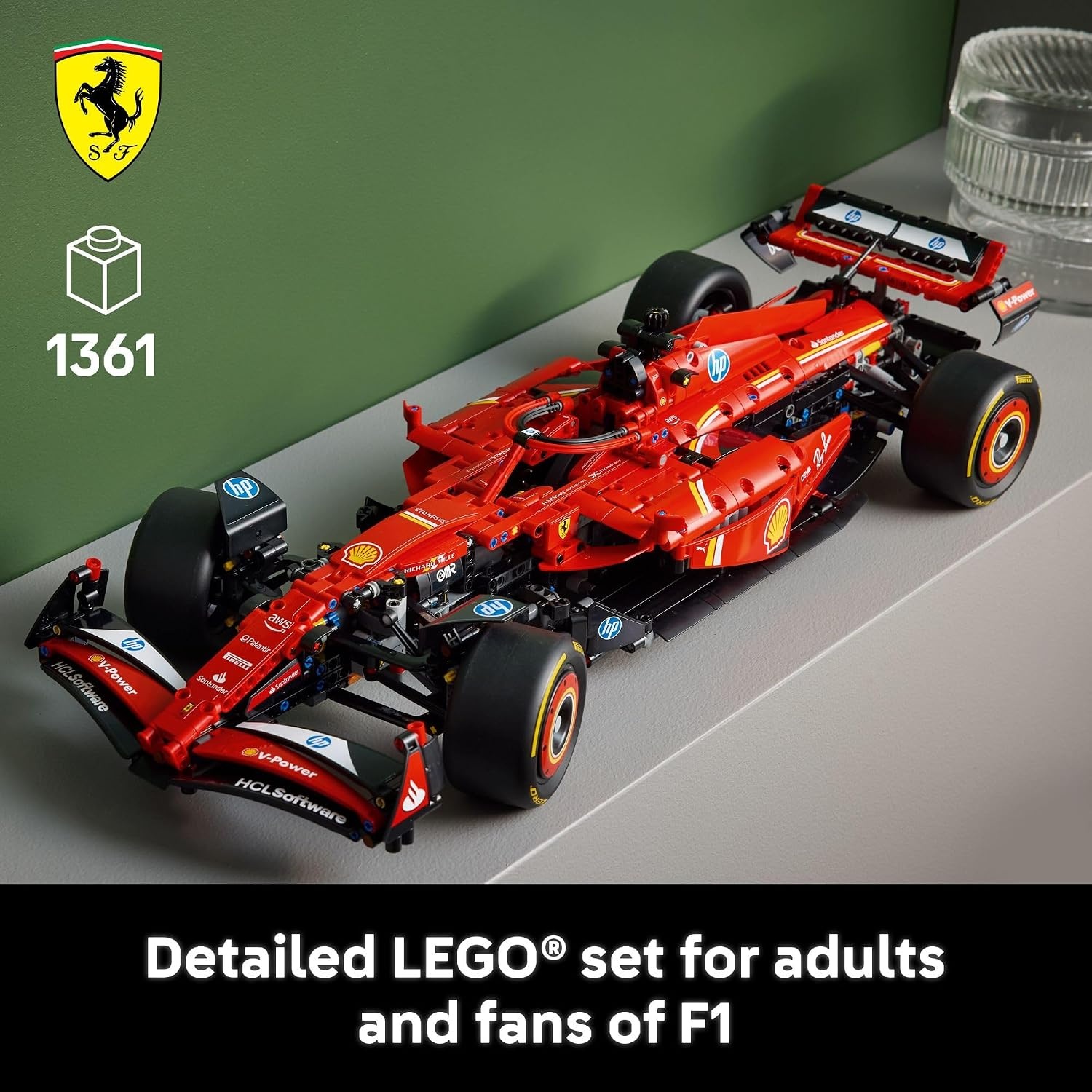 image:imageLEGO Technic Ferrari SF24 F1 Model Car Kit Building Set for Adults Ages 18 with Realistic Features Ferrari DIY Craft for Display Gift Idea for F1 Fans 42207