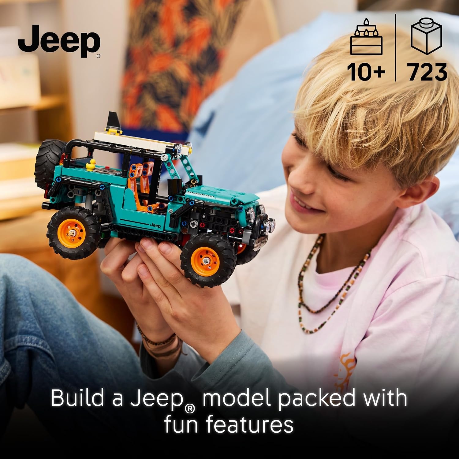 image:imageLEGO Technic Jeep Wrangler Rubicon SUV Building Toy for Boys amp Girls Ages 10 Model Car Kit with Detailed Features Display Set for Bedroom Decor Gift for Birthdays 42227