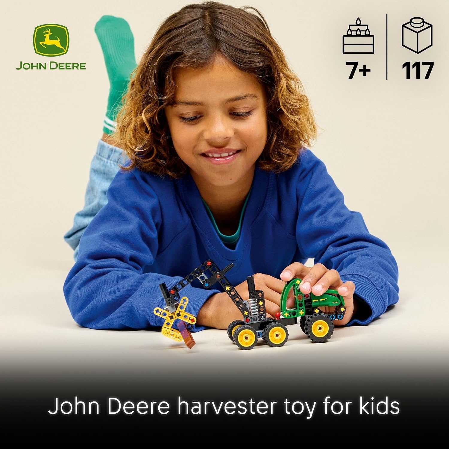 image:imageLEGO Technic John Deere 1470H Wheeled Harvester Building Toy for Kids Heavy Vehicle Playset WRealistic Suspension amp Steering STEM Toy for Boys amp Girls Ages 7 Gift Idea for Birthdays 42218