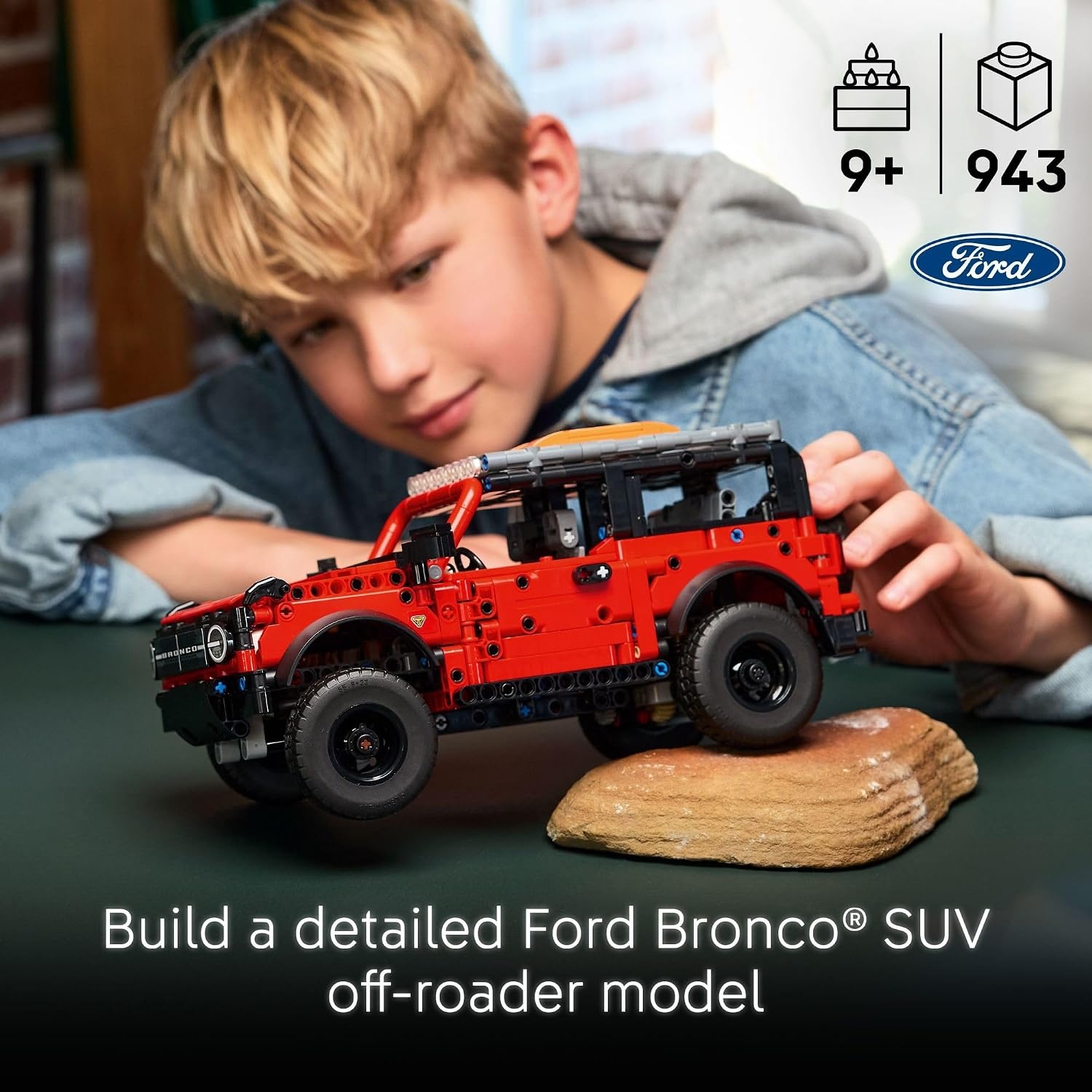 image:imageLEGO Technic Kids Toy Car Building Kit for Boys and Girls Ages 10 Makes a Cool Birthday Gift Authentic Ford Trim amp Details 42213