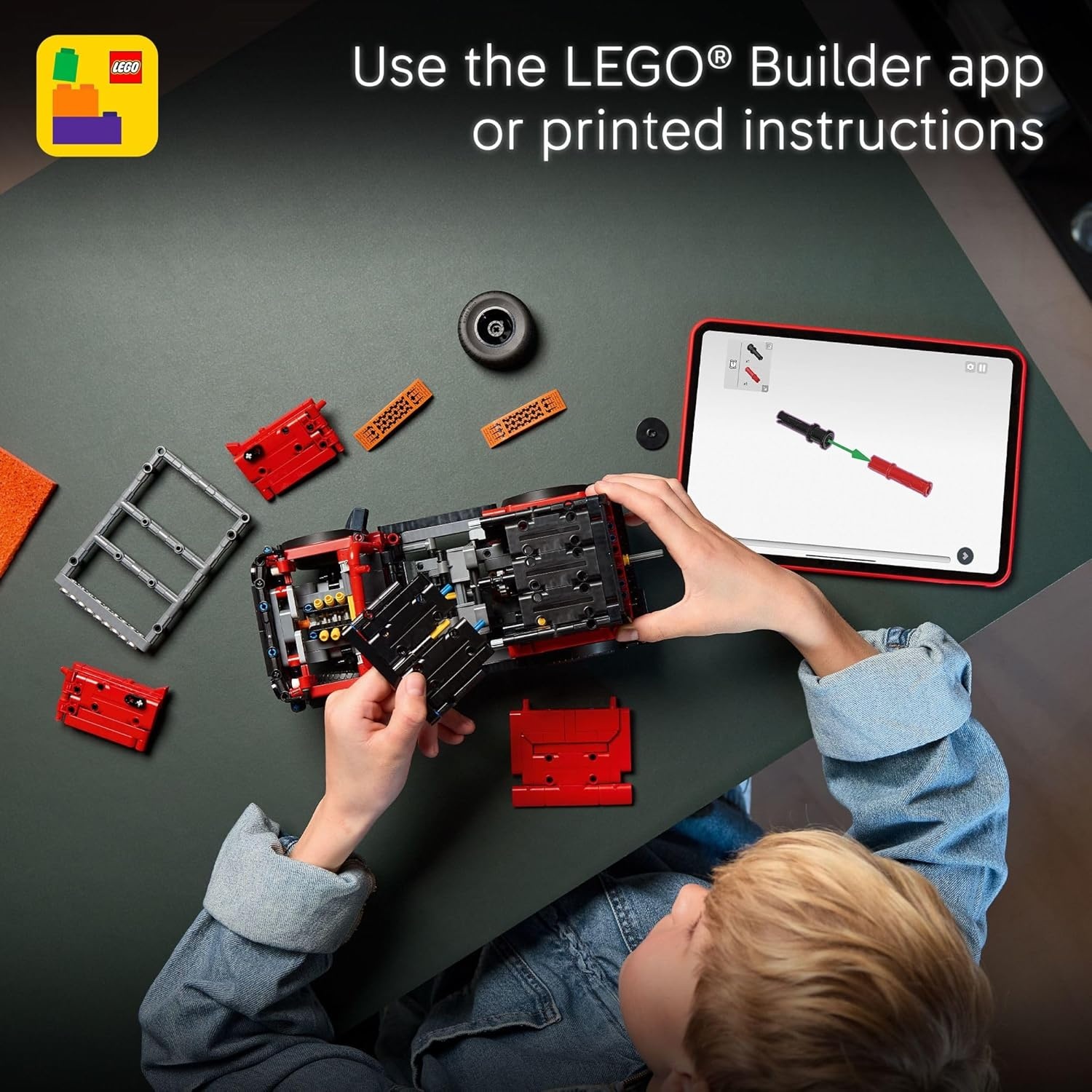image:imageLEGO Technic Kids Toy Car Building Kit for Boys and Girls Ages 10 Makes a Cool Birthday Gift Authentic Ford Trim amp Details 42213