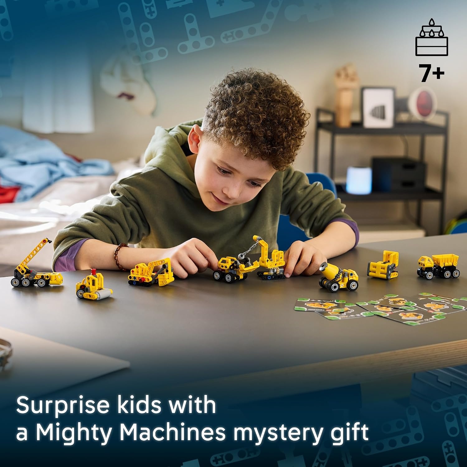 image:imageLEGO Technic Mighty Machines 42233 Surprise Mystery Box Toy for Boys amp Girls Ages 7 Small Building Toy Random Construction Vehicle Party Favors for Kids