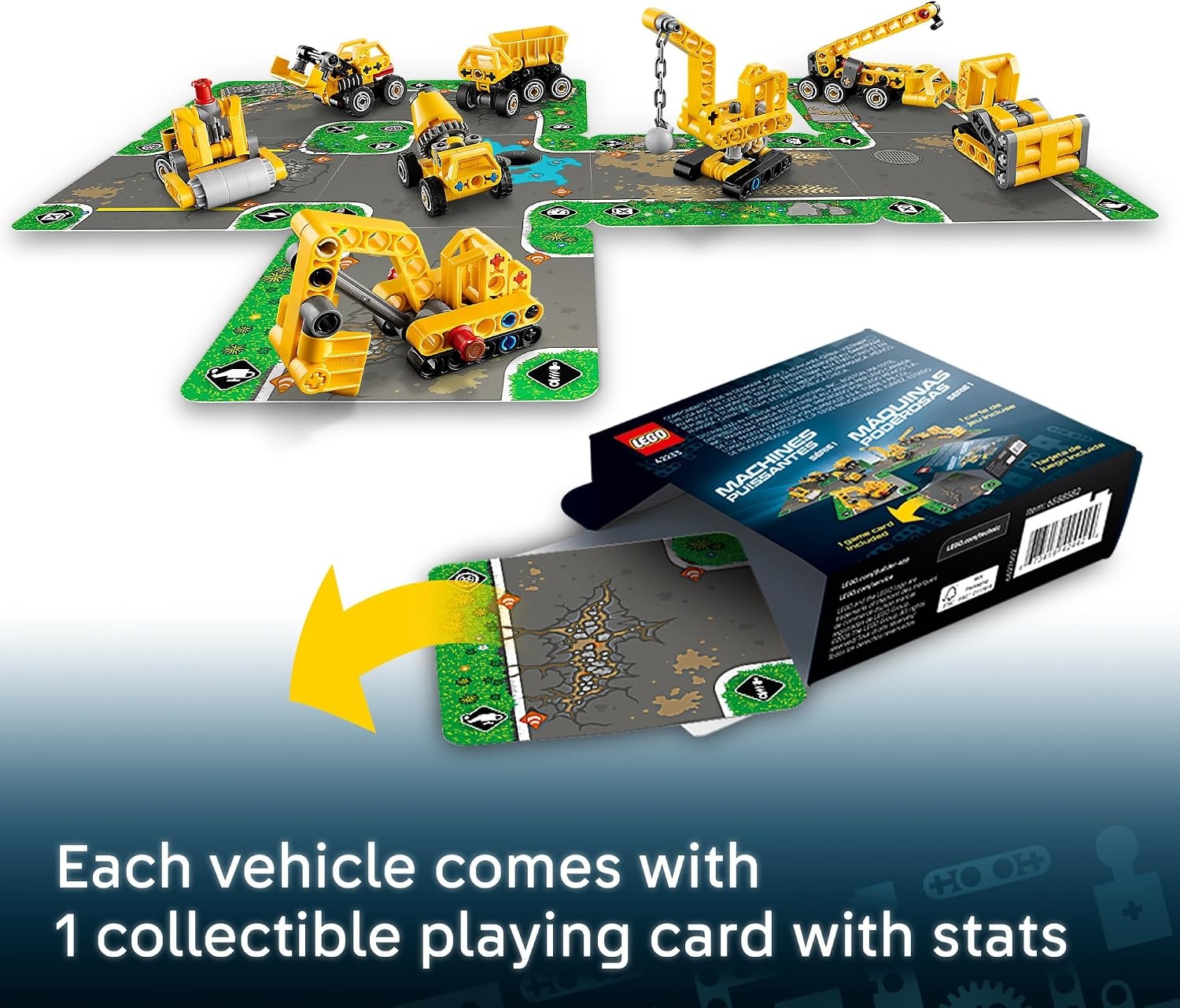 image:imageLEGO Technic Mighty Machines 42233 Surprise Mystery Box Toy for Boys amp Girls Ages 7 Small Building Toy Random Construction Vehicle Party Favors for Kids