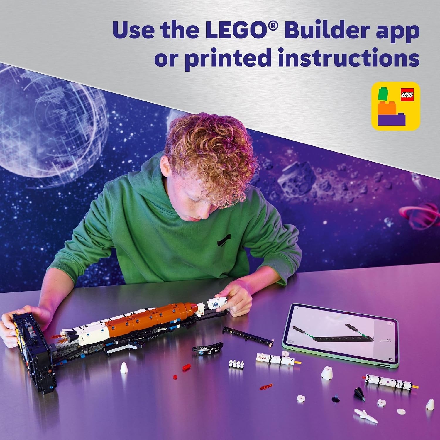image:imageLEGO Technic NASA Artemis Space Launch System Rocket Building Toy for Boys amp Girls STEM Learning amp Space Toy W3Stage Launch Function for Kids Ages 9 Idea for Birthdays 42221