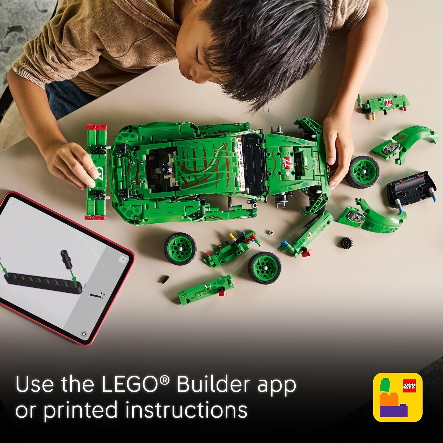 image:imageLEGO Technic Porsche 911 GT3 R Rexy AO Racing Car Building Toy for Boys amp Girls Car Toy WRealistic Steering amp 6Cylinder Engine for Kids amp Auto Fans Ages 11 Gift Idea for Birthdays 42224