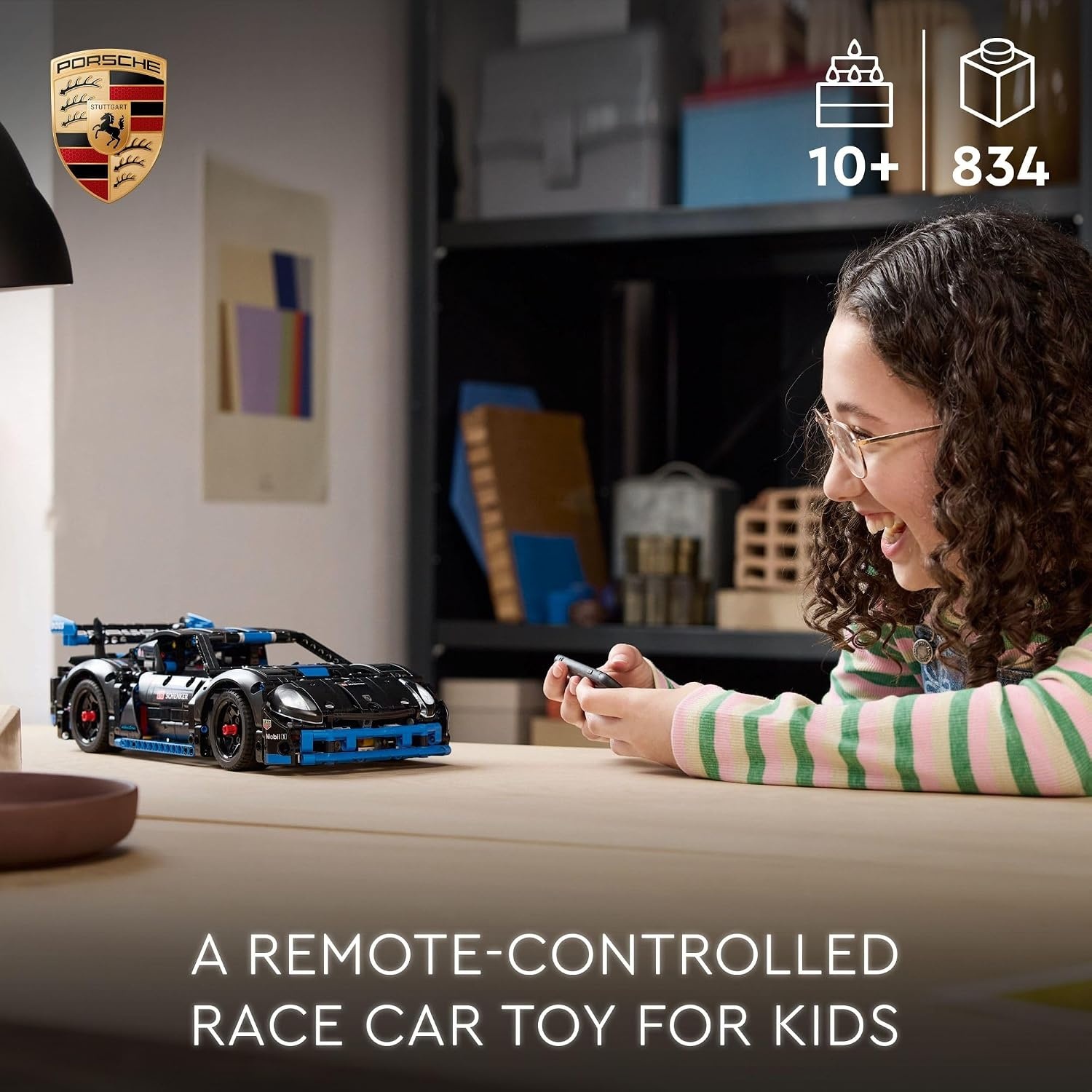 image:imageLEGO Technic Porsche GT4 ePerformance Race Car Toy Remote Control Car with Authentic Details Interactive Model Porsche Gift for Kids Ages 10 and Up Who Love Luxury Vehicles 42176