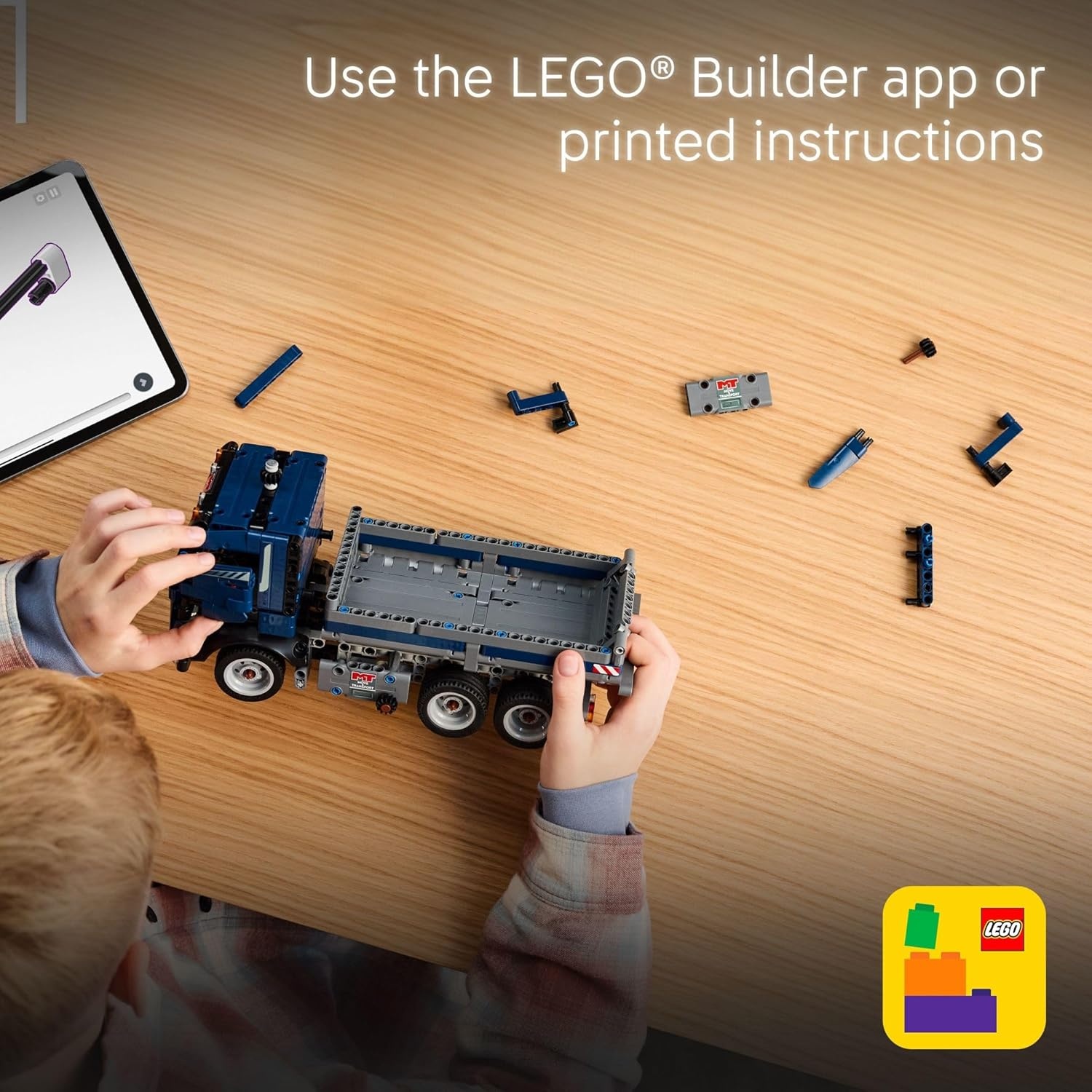 image:imageLEGO Technic Tipping Dump Truck Toy Construction Truck Building Toy for Kids Boys and Girls Ages 9 Gift for Birthdays WRealistic Features 42203