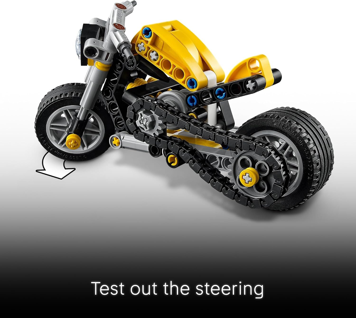 image:imageLEGO Technic Yellow Motorcycle Toy Building Toy for Boys amp Girls Ages 7 Model Kit with Detailed Features Bedroom Decor for Kids Gift for Birthdays 42225