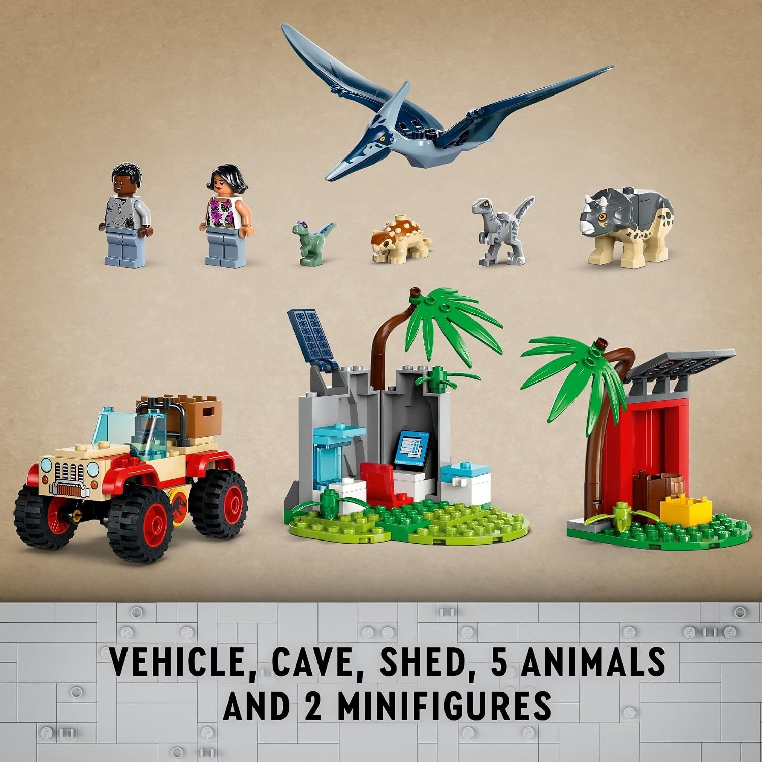 image:imageLego Jurassic World Raptor amp Titanosaurus Tracking Mission Kids Toy Building and Learning Toy for Pretend Play Dinosaur Action Figures for Boys amp Girls Ages 7 Gift Idea for Birthdays 76963