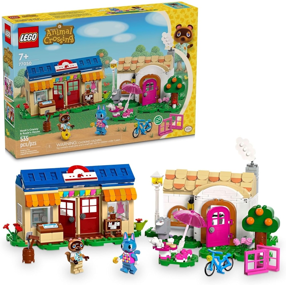 image:imageLEGO Animal Crossing Nooks Cranny amp Rosies House Buildable Video Game Toy for Kids Includes 2 Animal Crossing Toy Figures Birthday Gift Idea for Girls and Boys Aged 7 and Up 77050