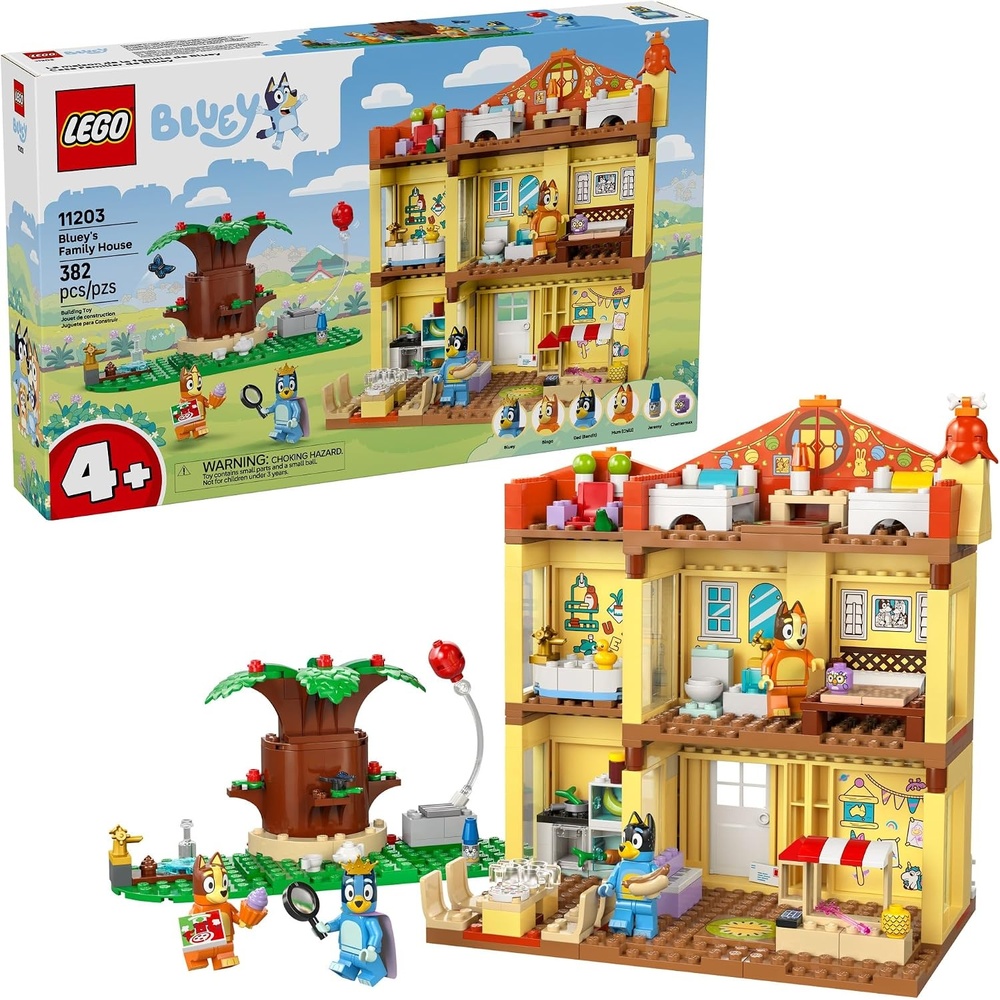 image:imageLEGO Bluey Blueys Family House Toddler Toy for 4 Year Old Boys and Girls House Playset Includes 6 Popular Characters Great Birthday Gift Idea for Preschoolers 11203