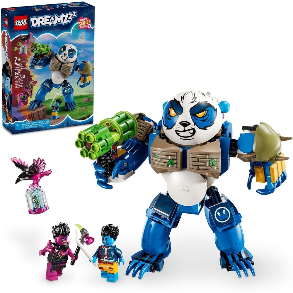 image:imageLEGO DREAMZzz Logan The Mighty Panda Animal Toy with 2 Minifigures Included Rebuildable Animal Playset Creative Gift for Kids Ages 7 and up 71480