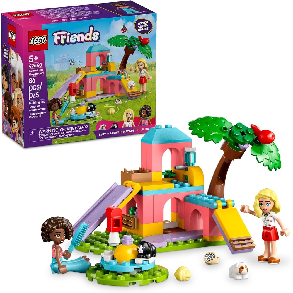image:imageLEGO Friends Guinea Pig Playground Building Toy Pretend Play Set for Kids Girls and Boys Ages 5 with 2 Minidolls and 2 Animal Toys Gift Idea for Birthdays 42640