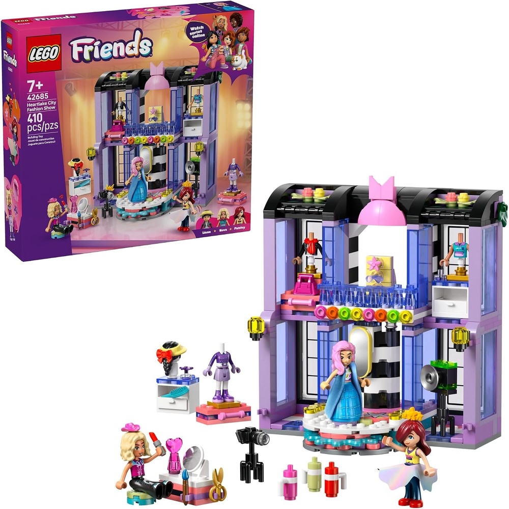 image:imageLEGO Friends Heartlake City Fashion Show Building Toy for Girls amp Boys Pretend Play Set for Kids Ages 7 WPaisley Liann amp Nova Minidolls amp Accessories Gift Idea for Birthdays 42685
