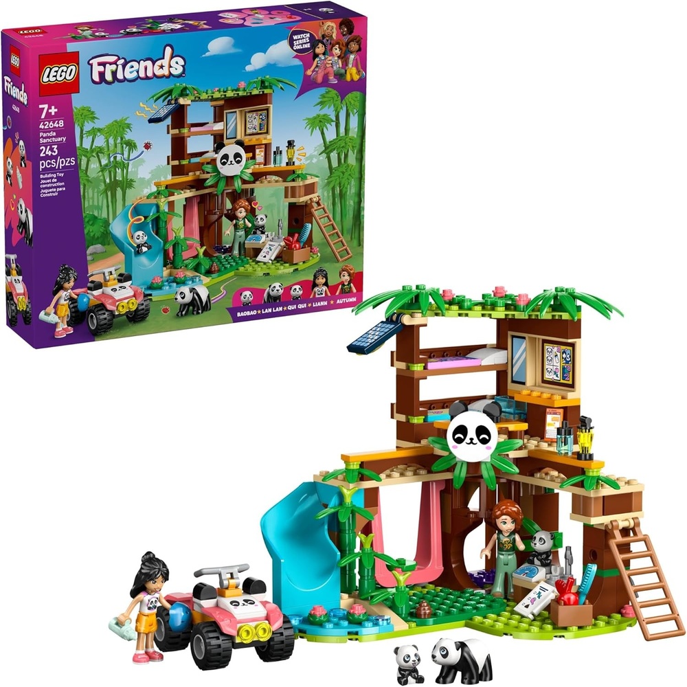 image:imageLEGO Friends Panda Sanctuary Animal Care Building Toy Playset for Girls amp Boys Ages 7 Gift Idea for Birthdays W 2 Minifigures amp Panda Toys 42648