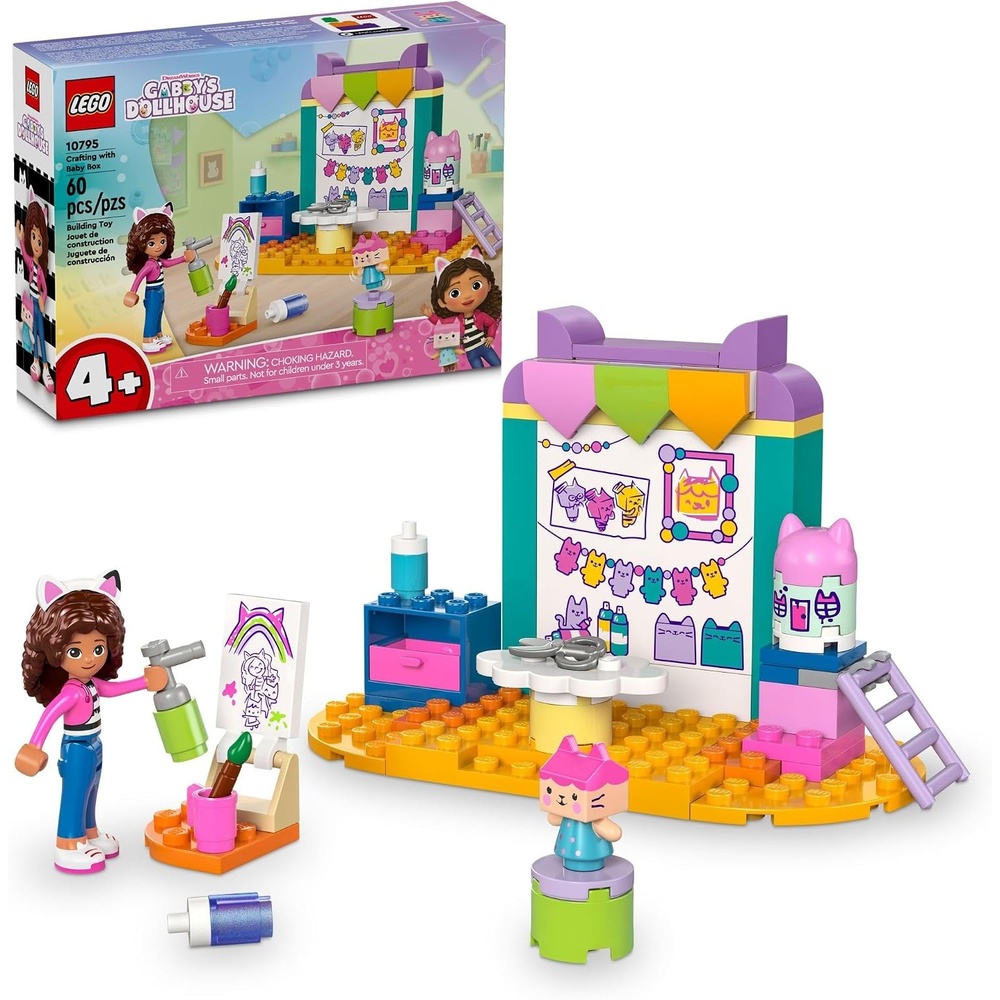 image:imageLEGO Gabbys Dollhouse Crafting with Baby Box Building Toys Pretend Play Toy Figures amp Playset for Kids Girls amp Boys Ages 4 Birthday Gift 10795